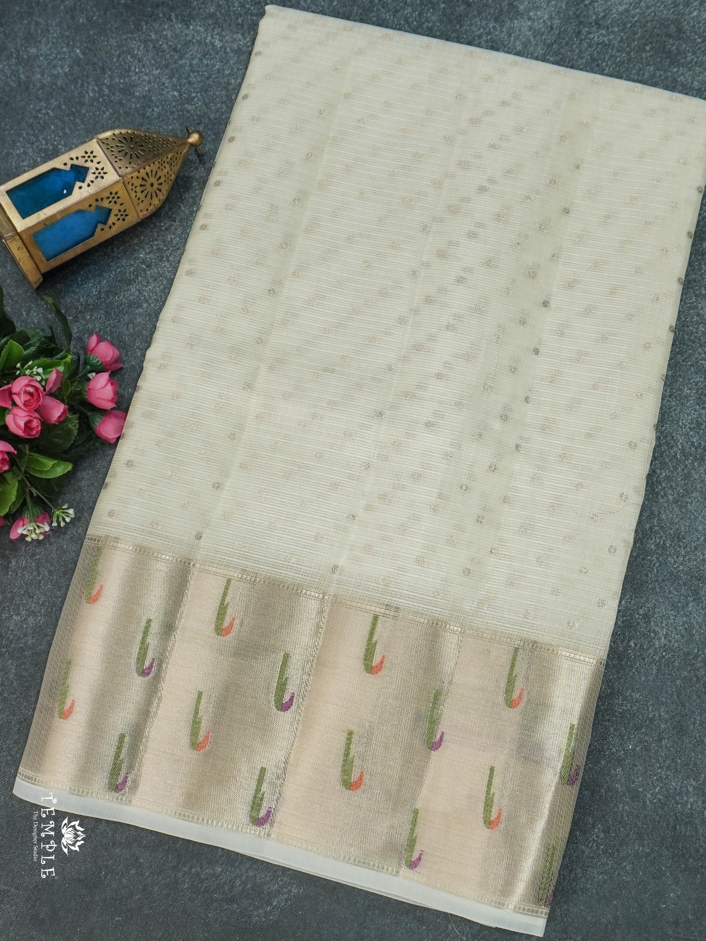 Zari Kota Saree With Paithani Border | TTDS1776