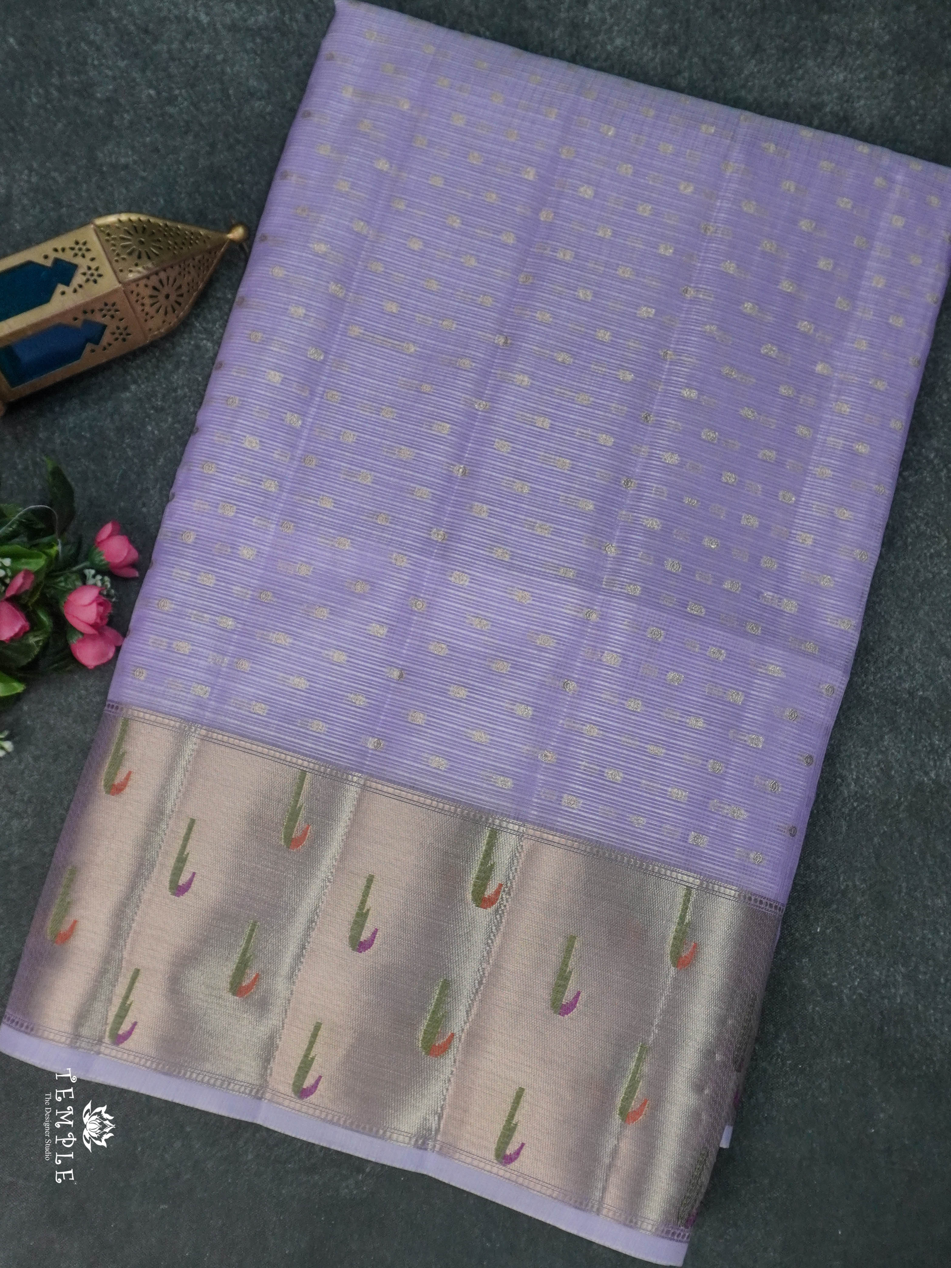 Zari Kota Saree With Paithani Border | TTDS1776