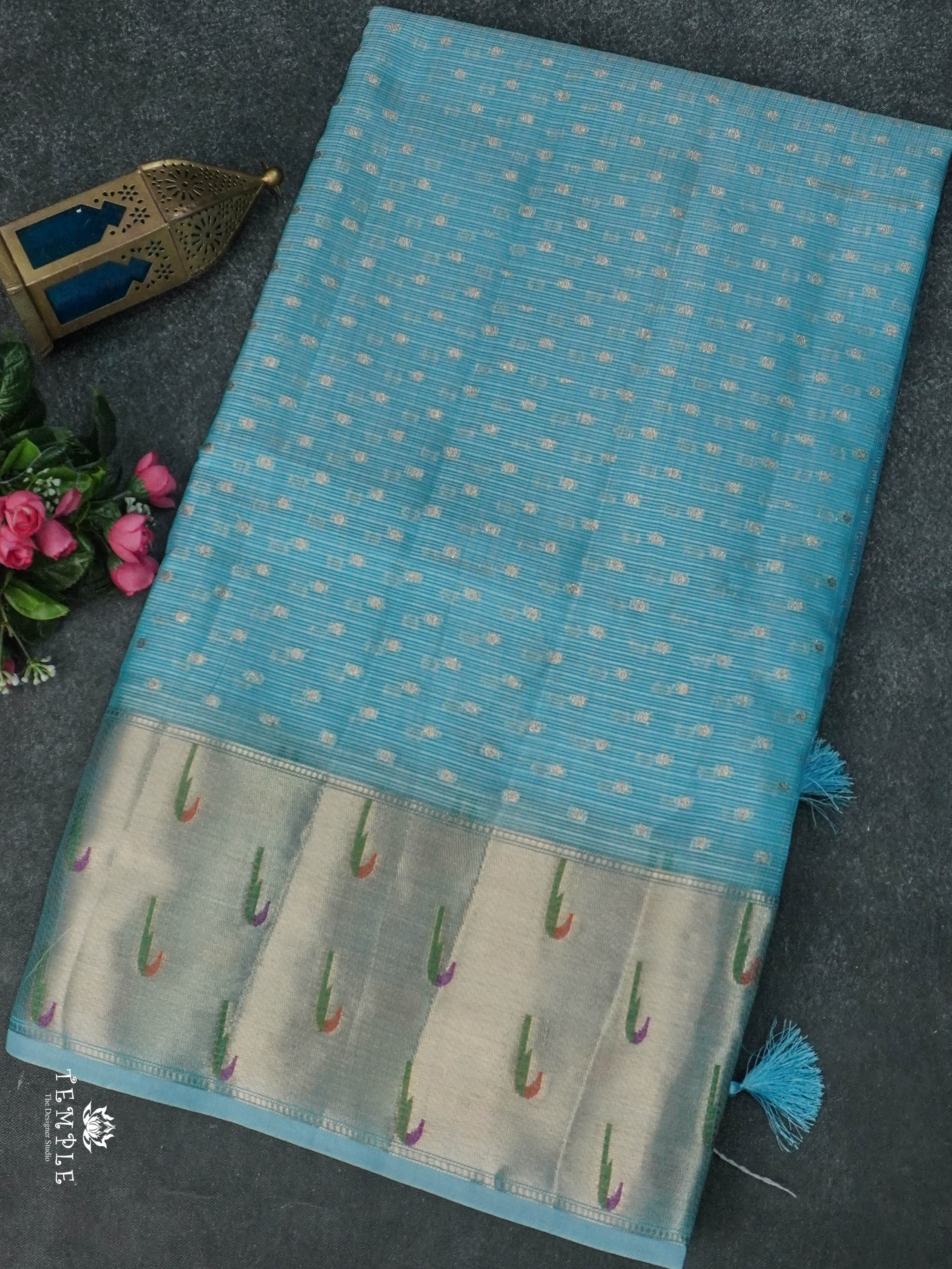 Zari Kota Saree With Paithani Border | TTDS1776