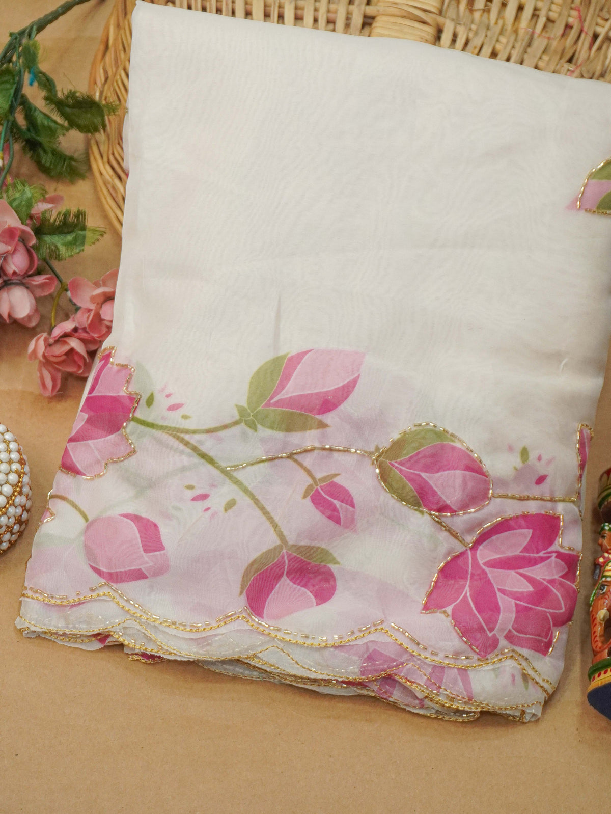 Fancy Organza Saree | TTDS3618