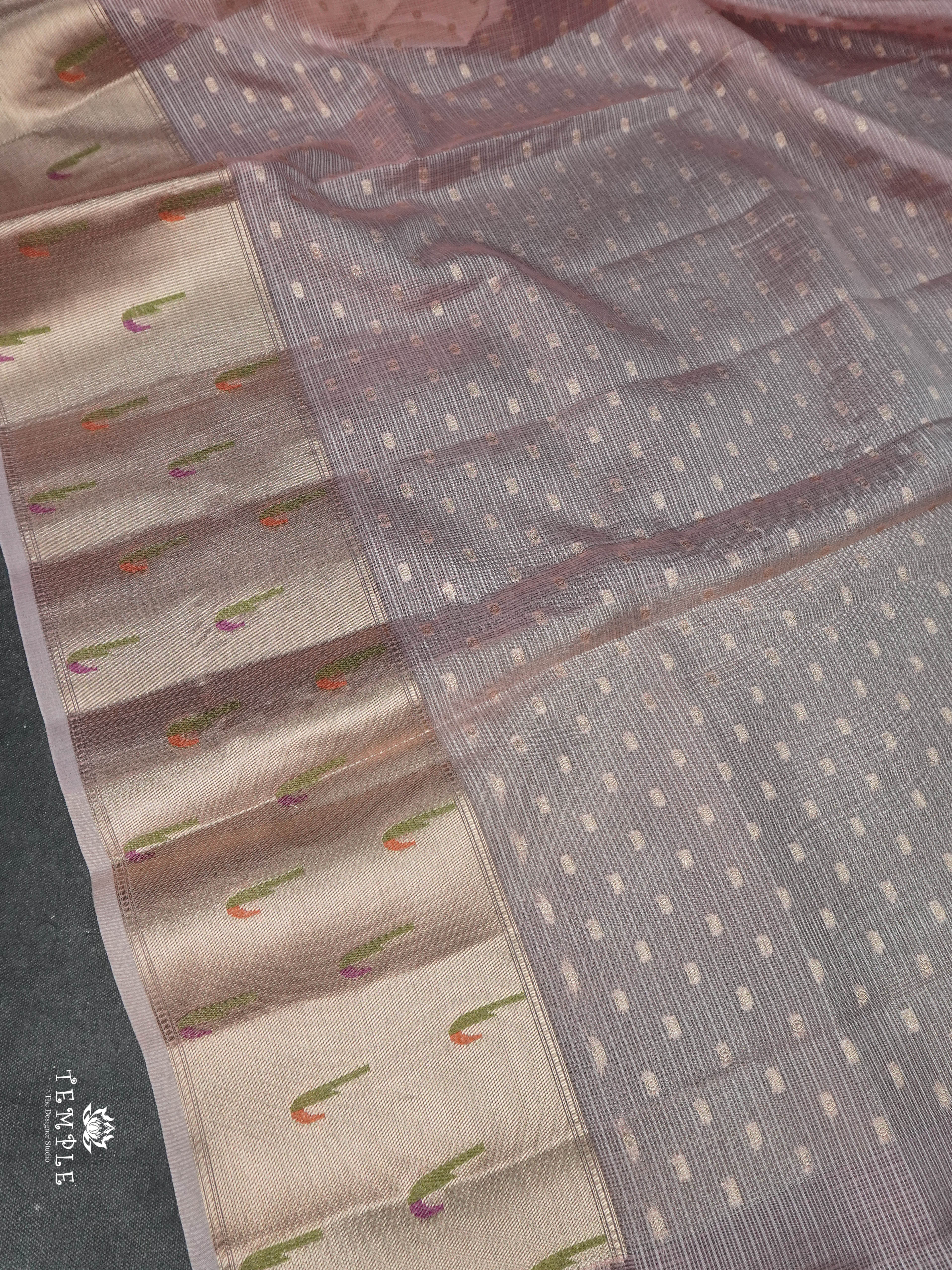 Zari Kota Saree With Paithani Border | TTDS1776