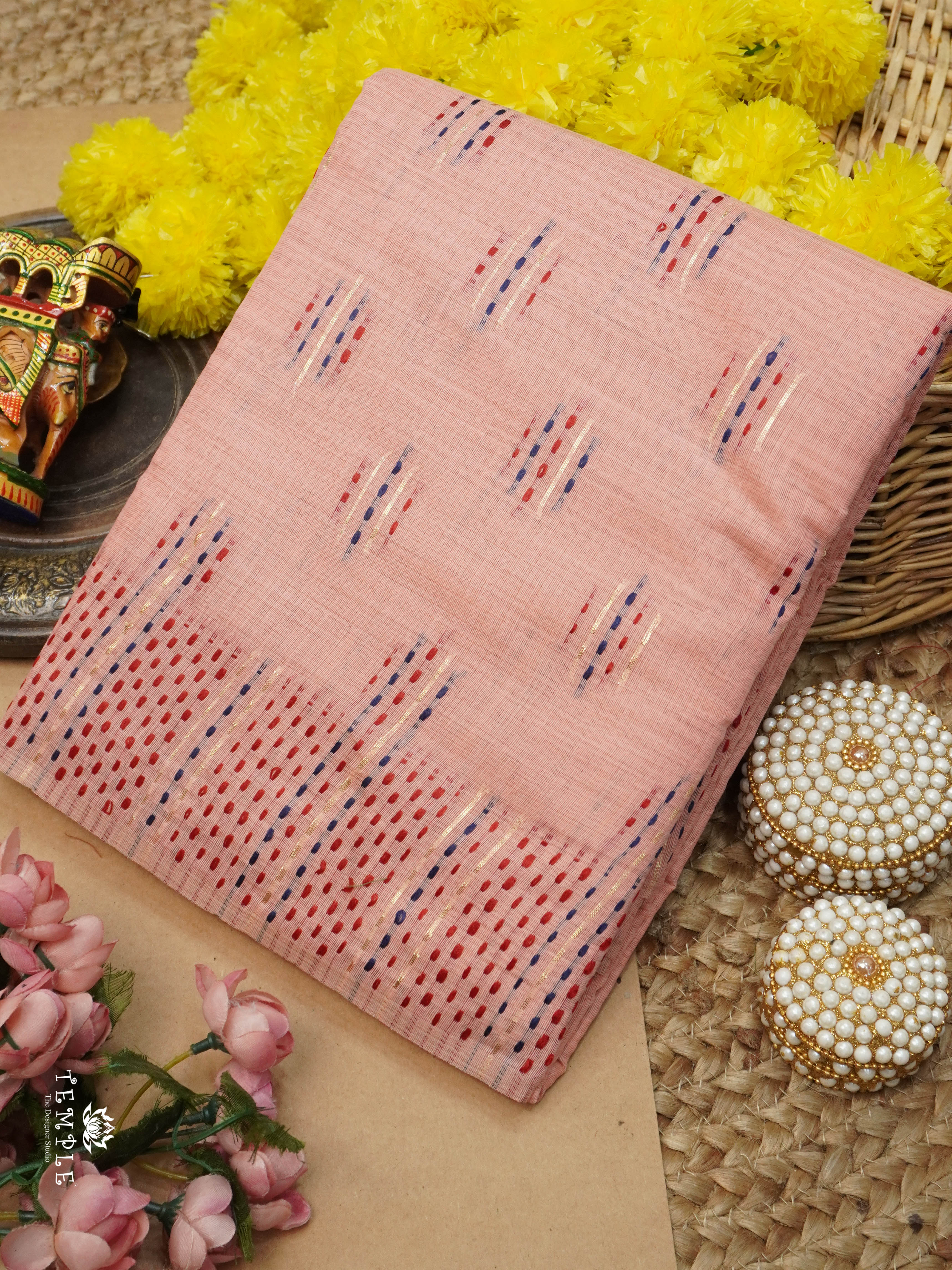 Printed Chanderi Cotton Saree | TTDS2787