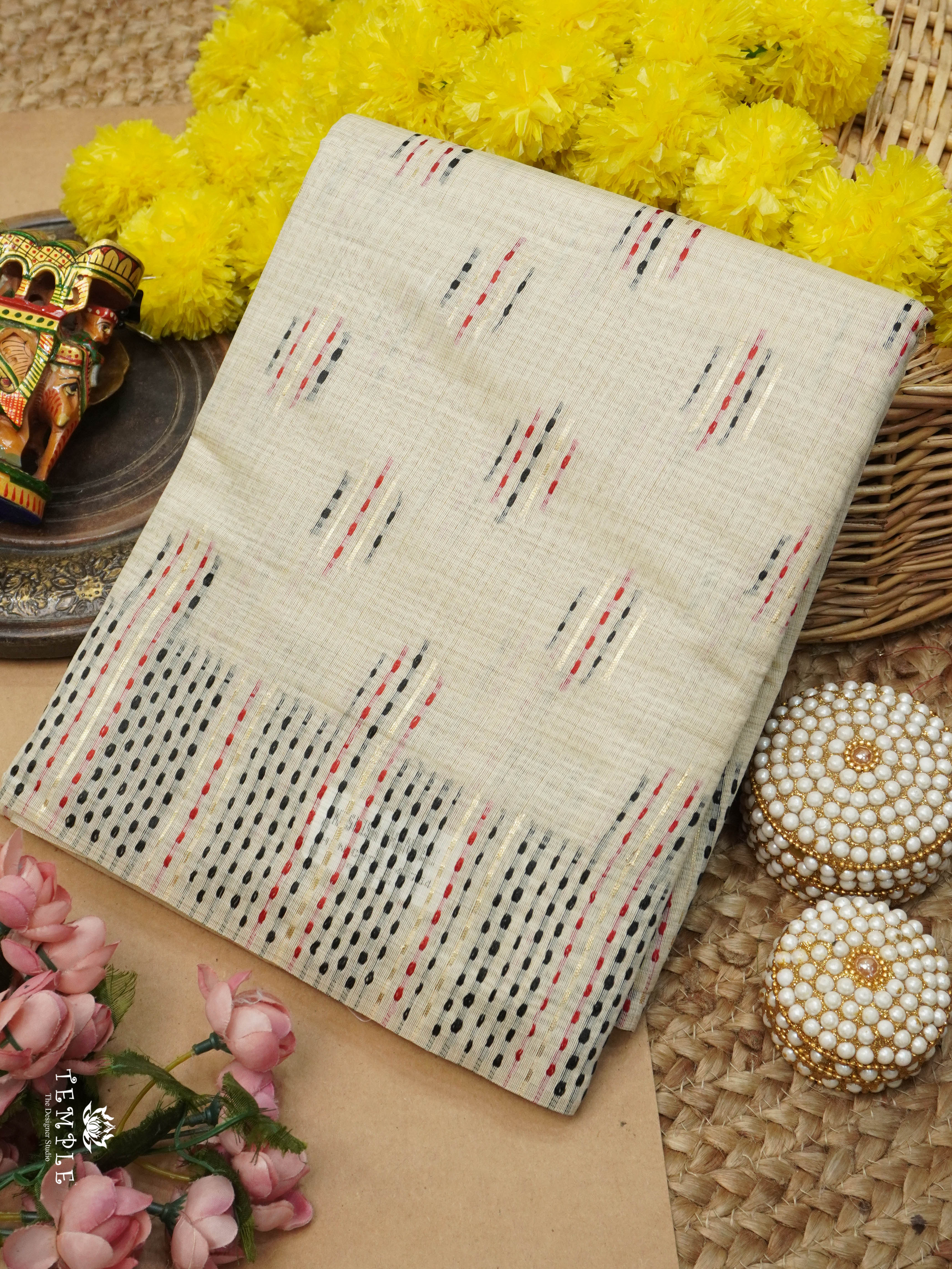 Printed Chanderi Cotton Saree | TTDS2787