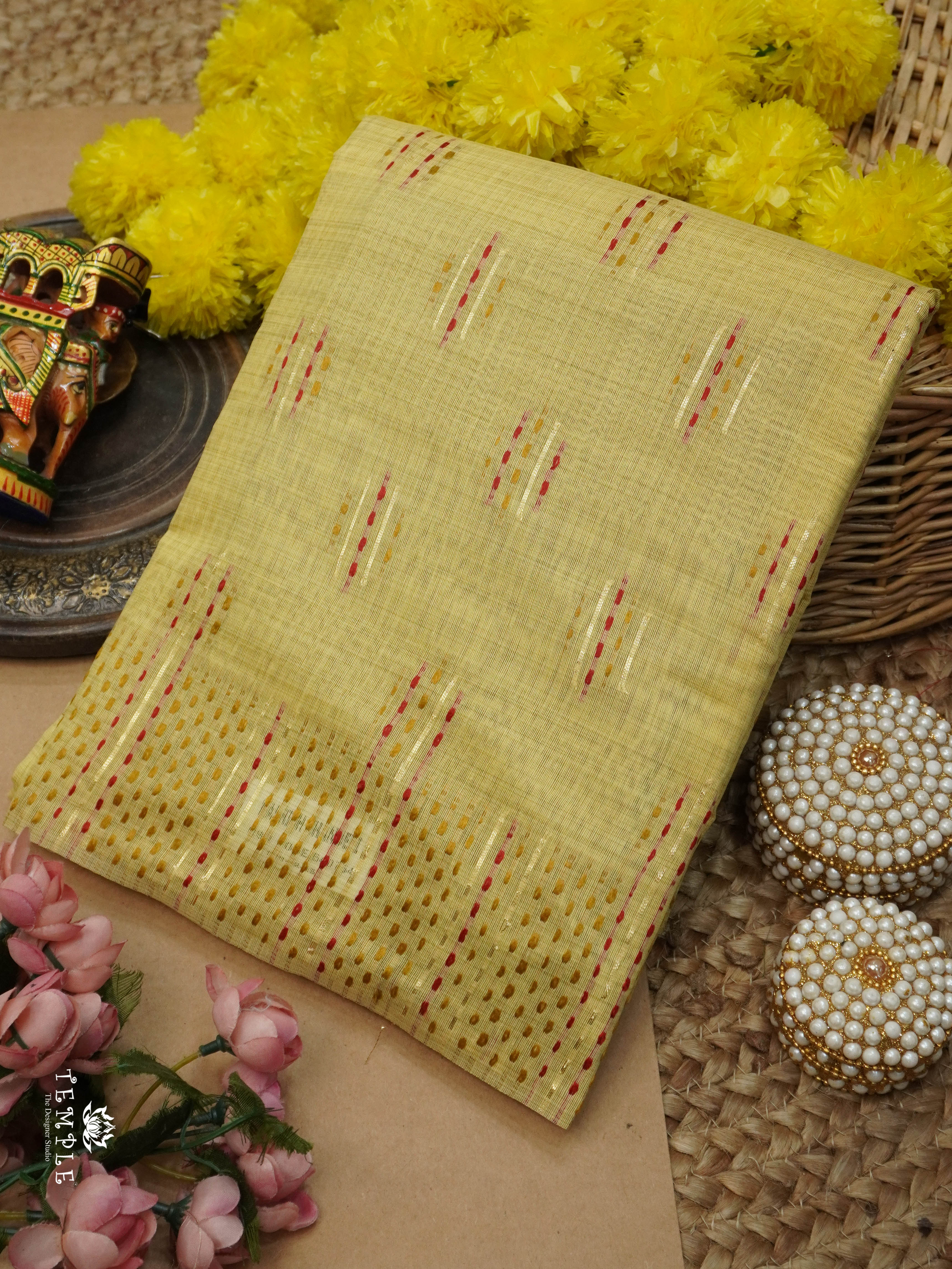 Printed Chanderi Cotton Saree | TTDS2787