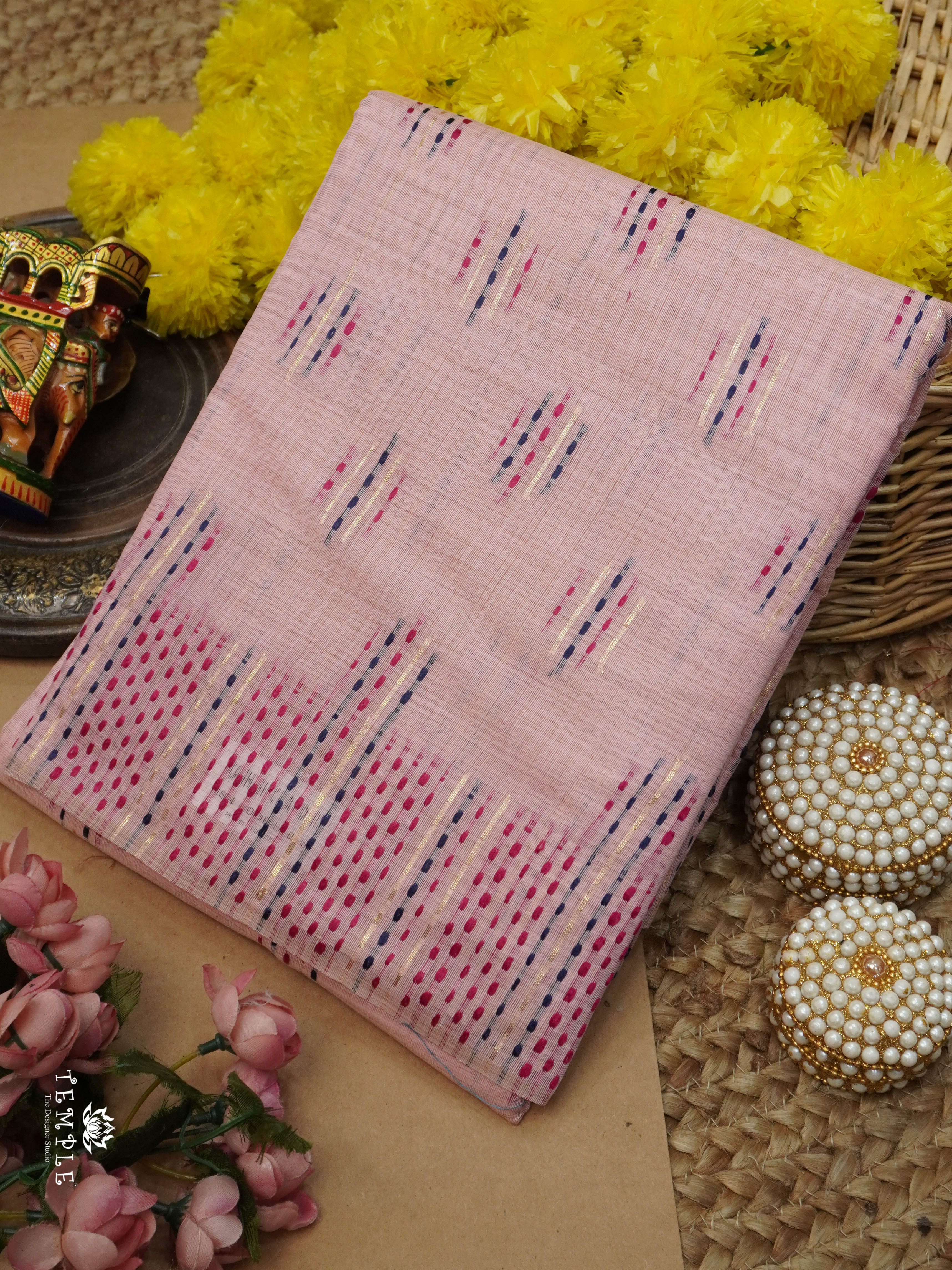 Printed Chanderi Cotton Saree | TTDS2787