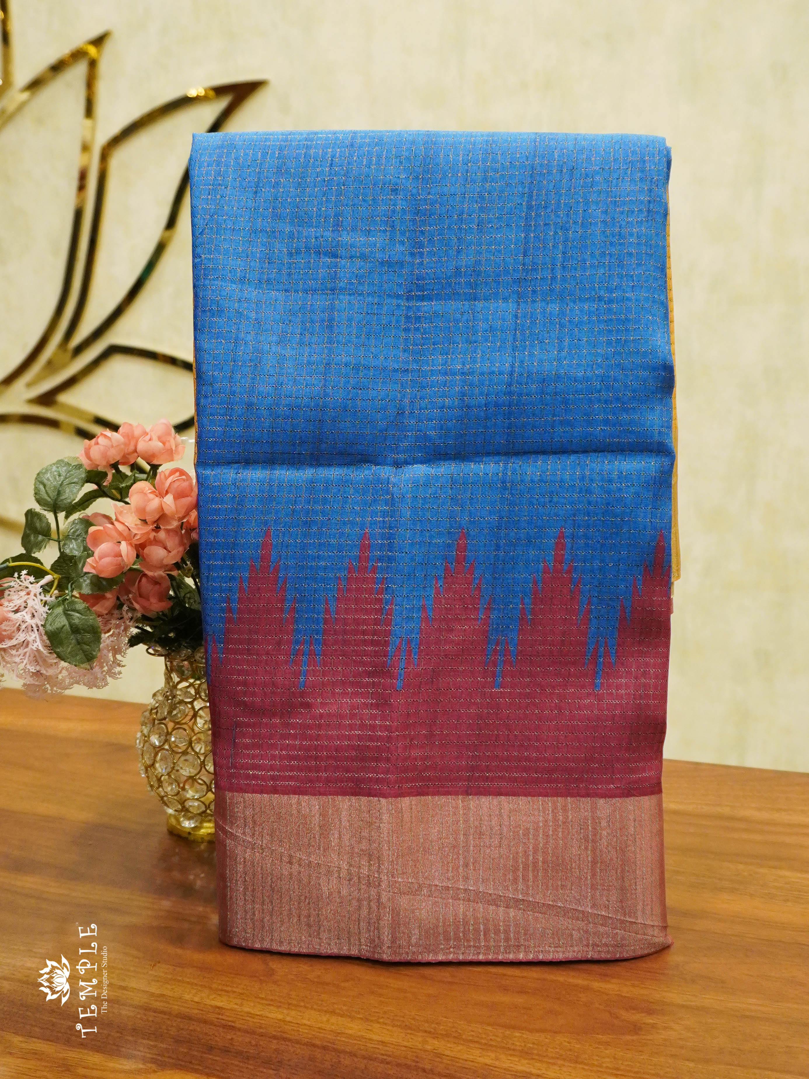 Tussar Silk saree With Ganga Jamuna Border | TTDS1311