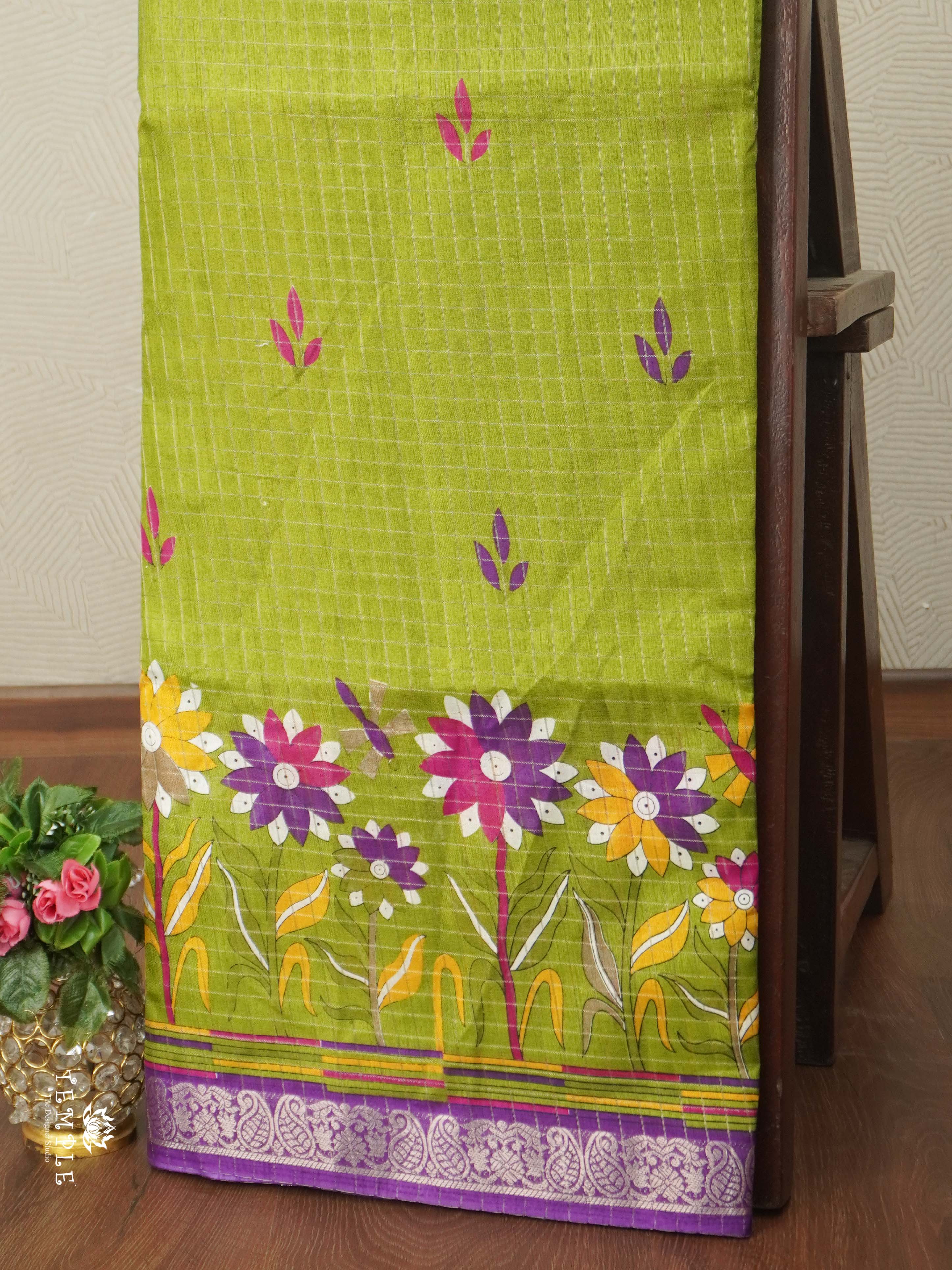 Checked Pattern Saree | TTDS2700