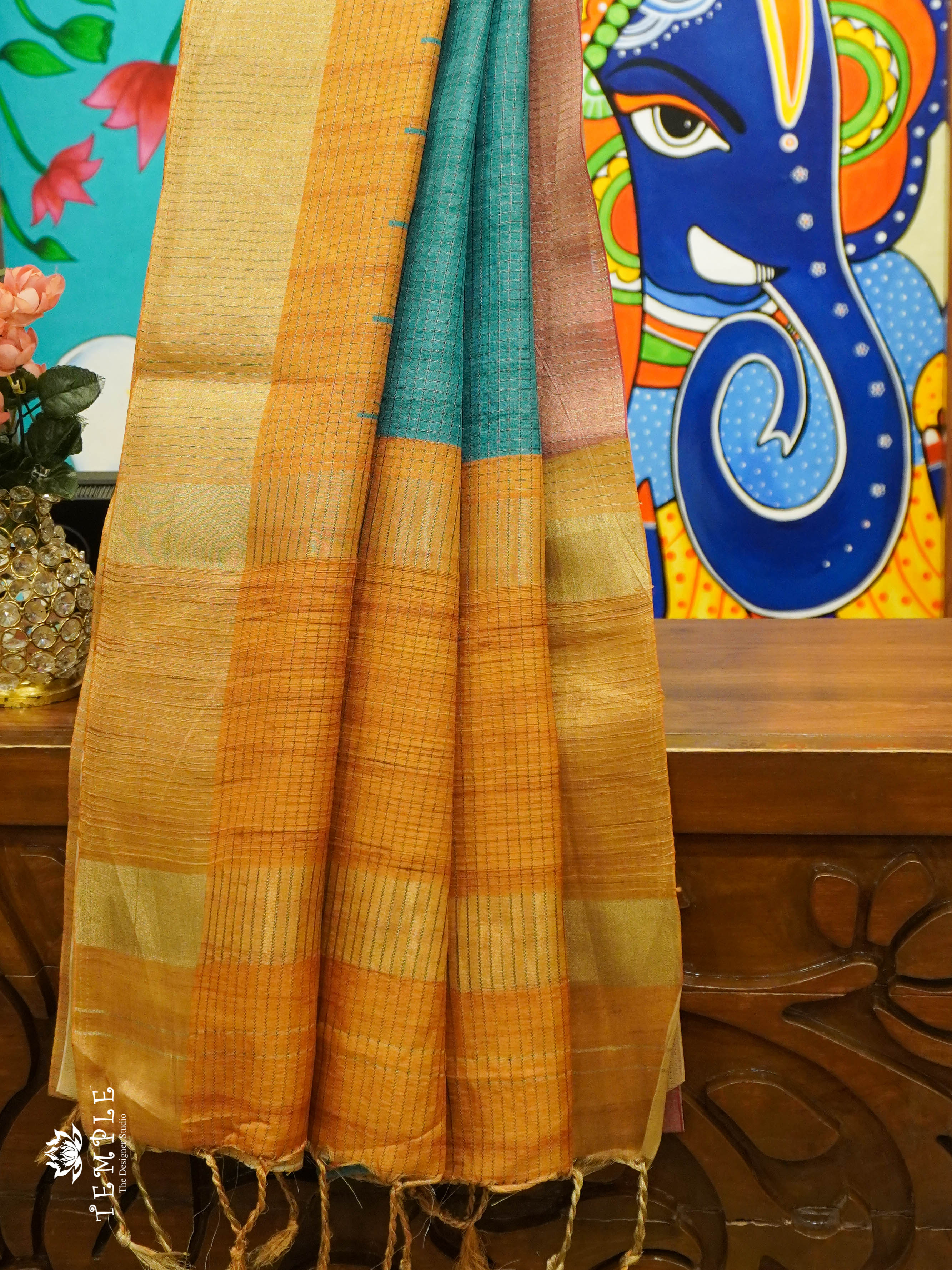 Tussar Silk saree With Ganga Jamuna Border | TTDS1311