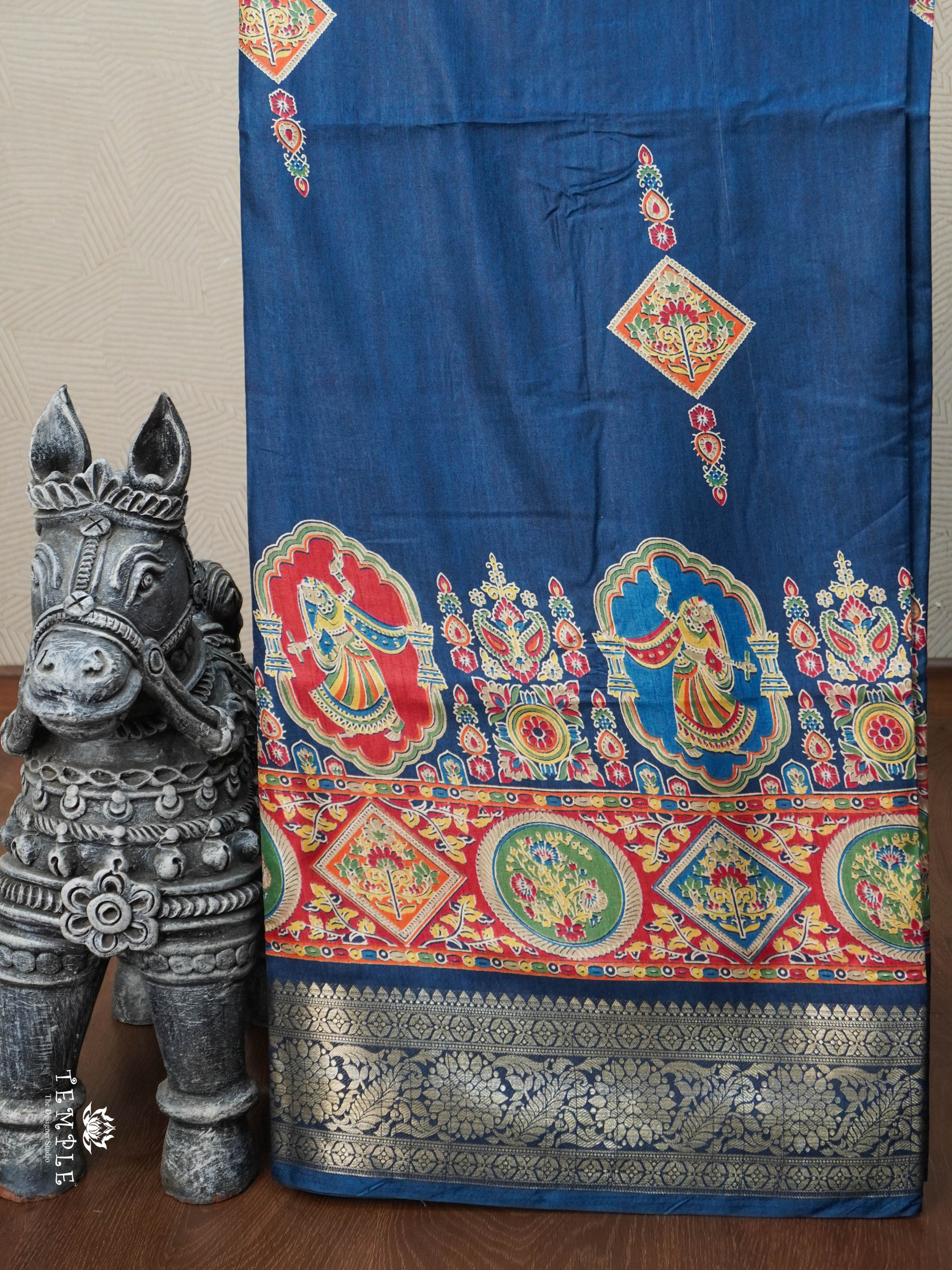 Printed Pashmina Touch Saree | TTDS2780