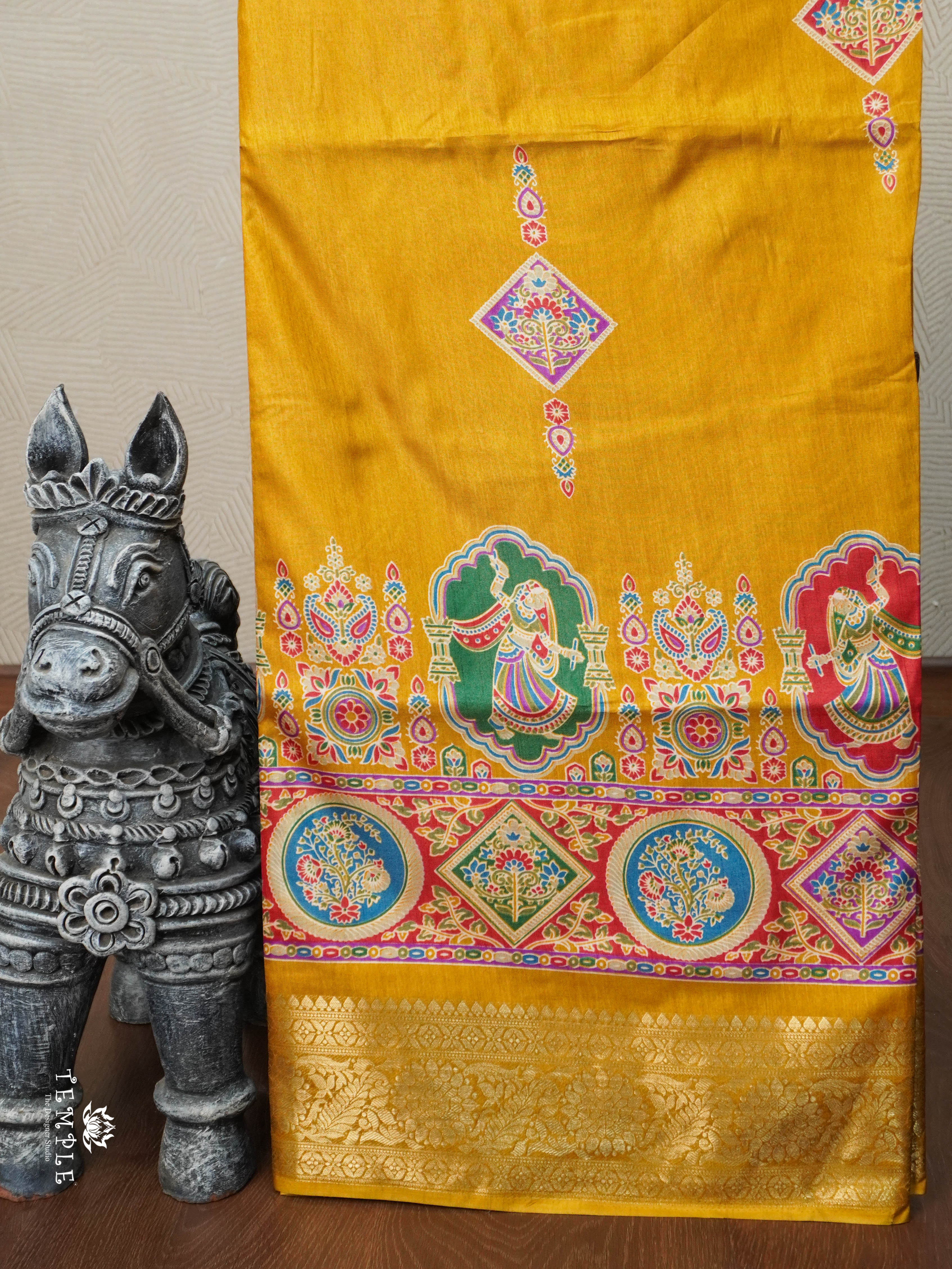 Printed Pashmina Touch Saree | TTDS2780