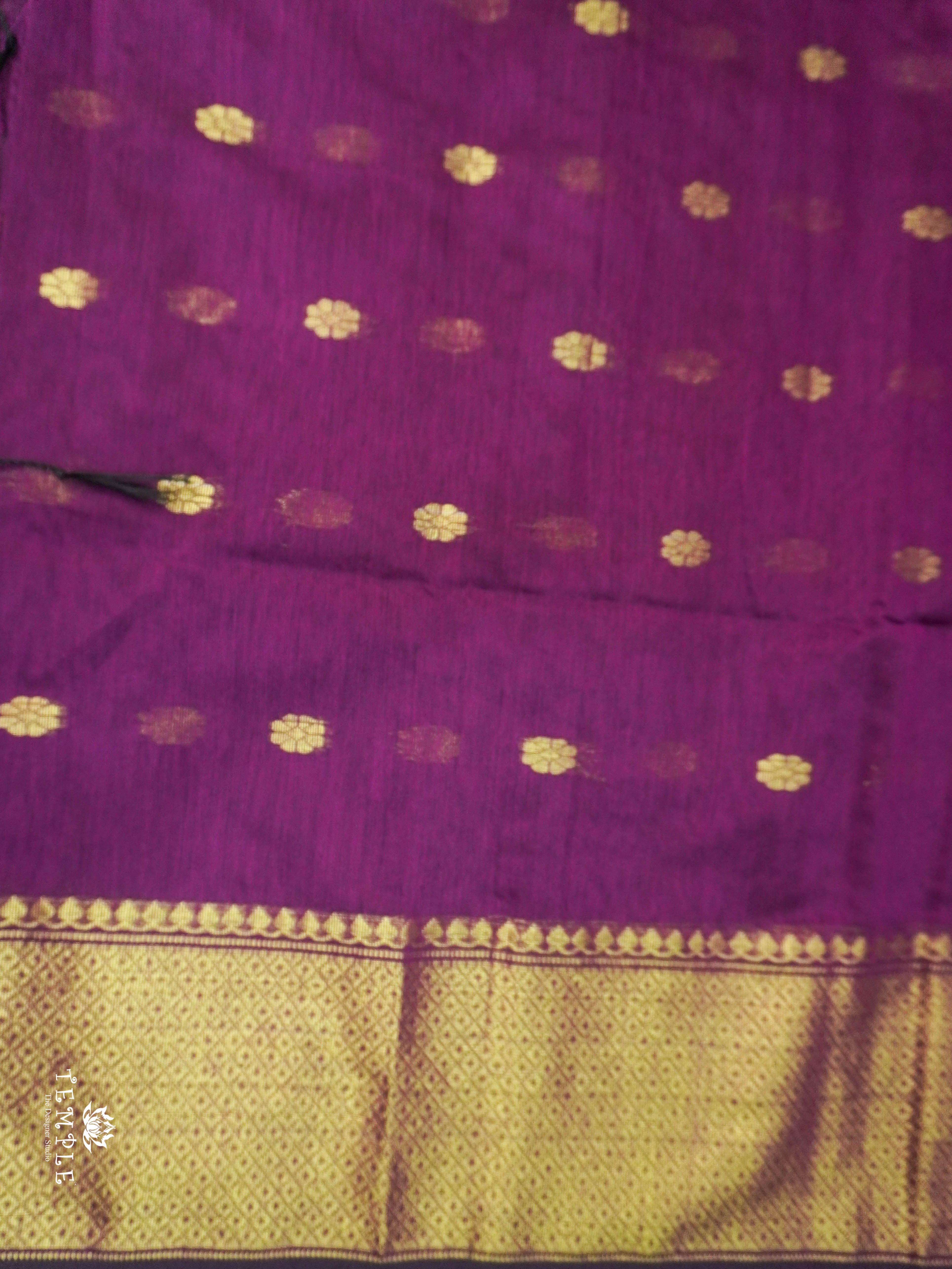 Linen Cotton Saree | TTDS1783