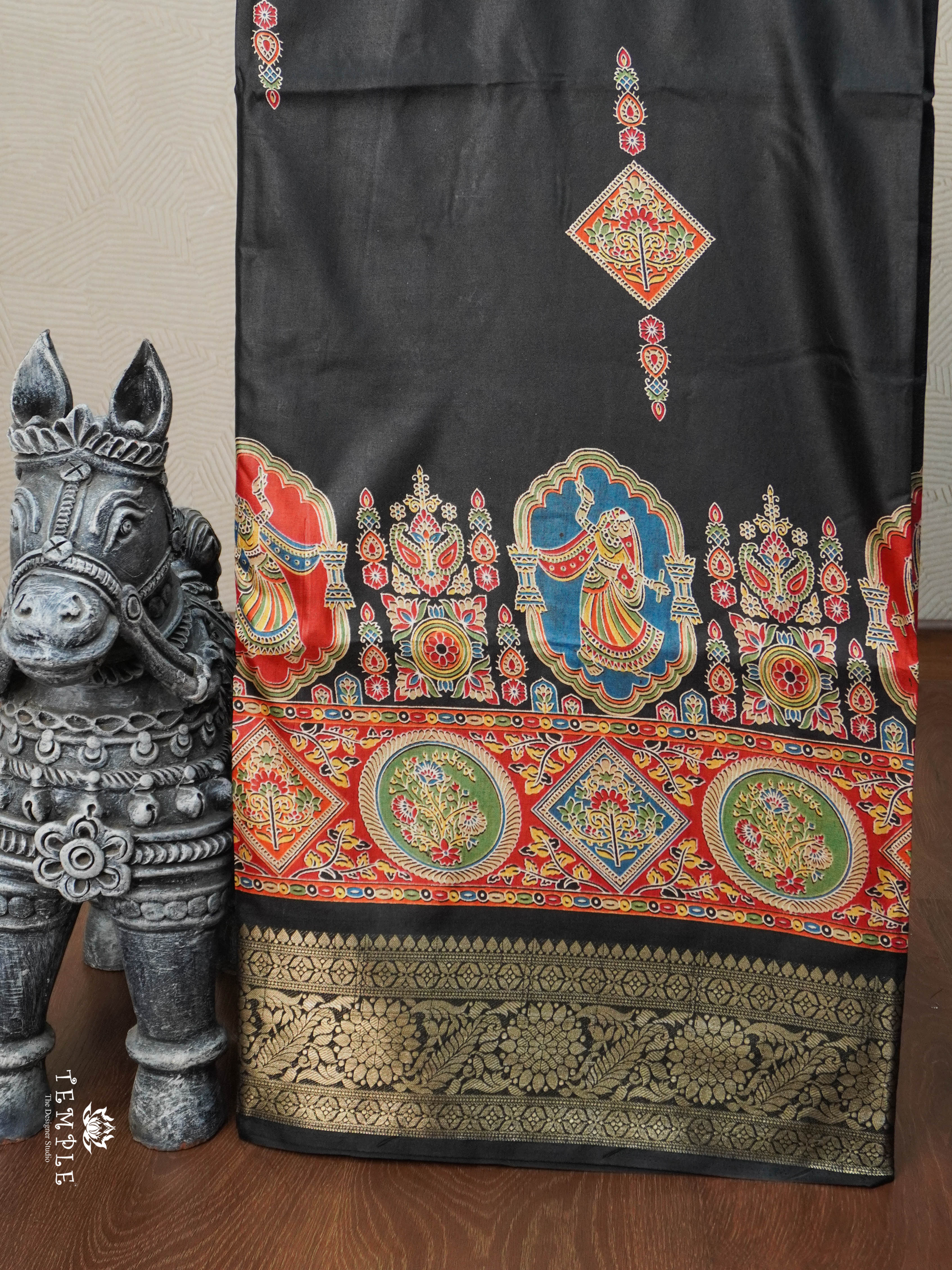 Printed Pashmina Touch Saree | TTDS2780