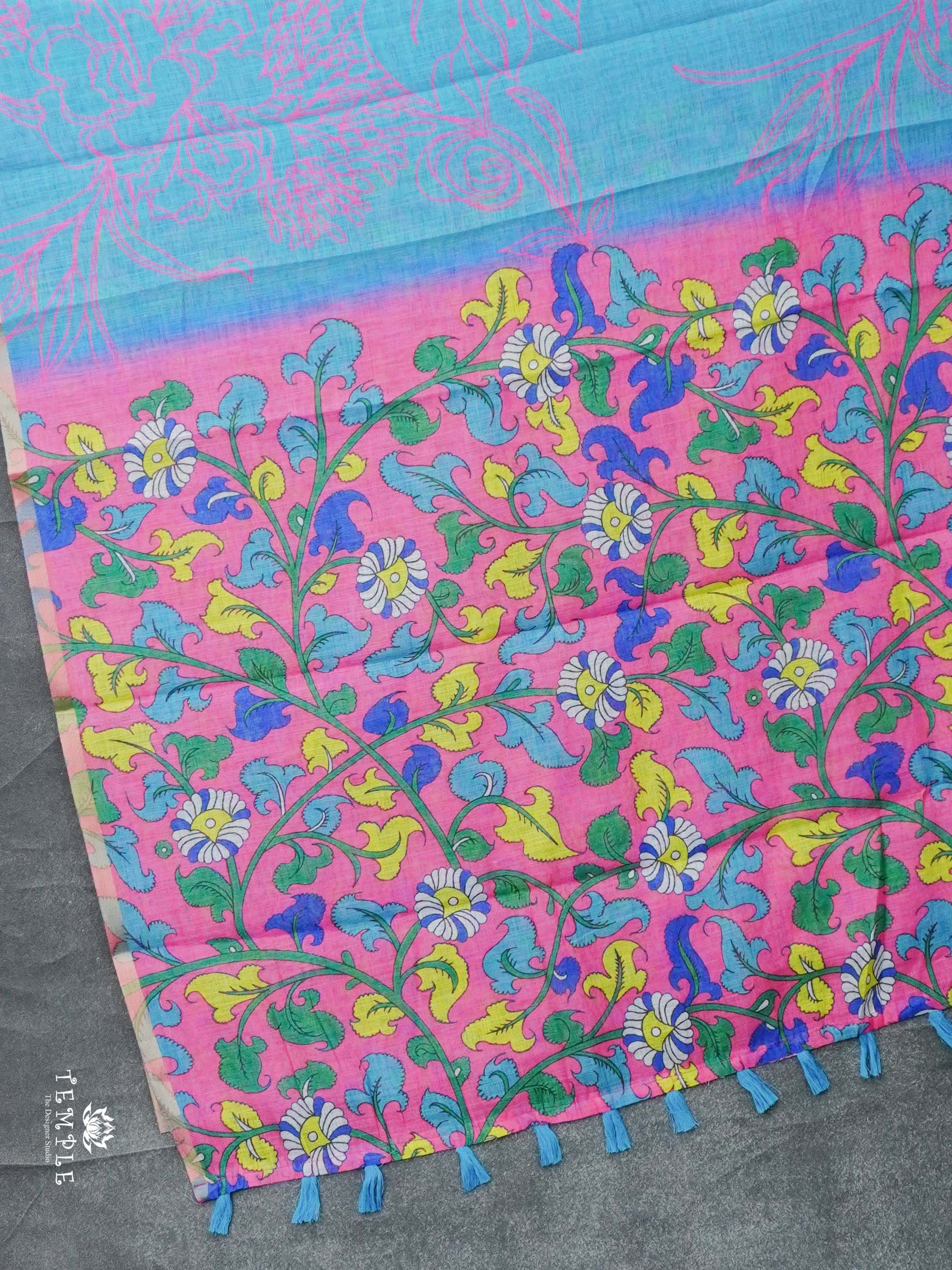Printed Chanderi Cotton Saree | TTDS2281
