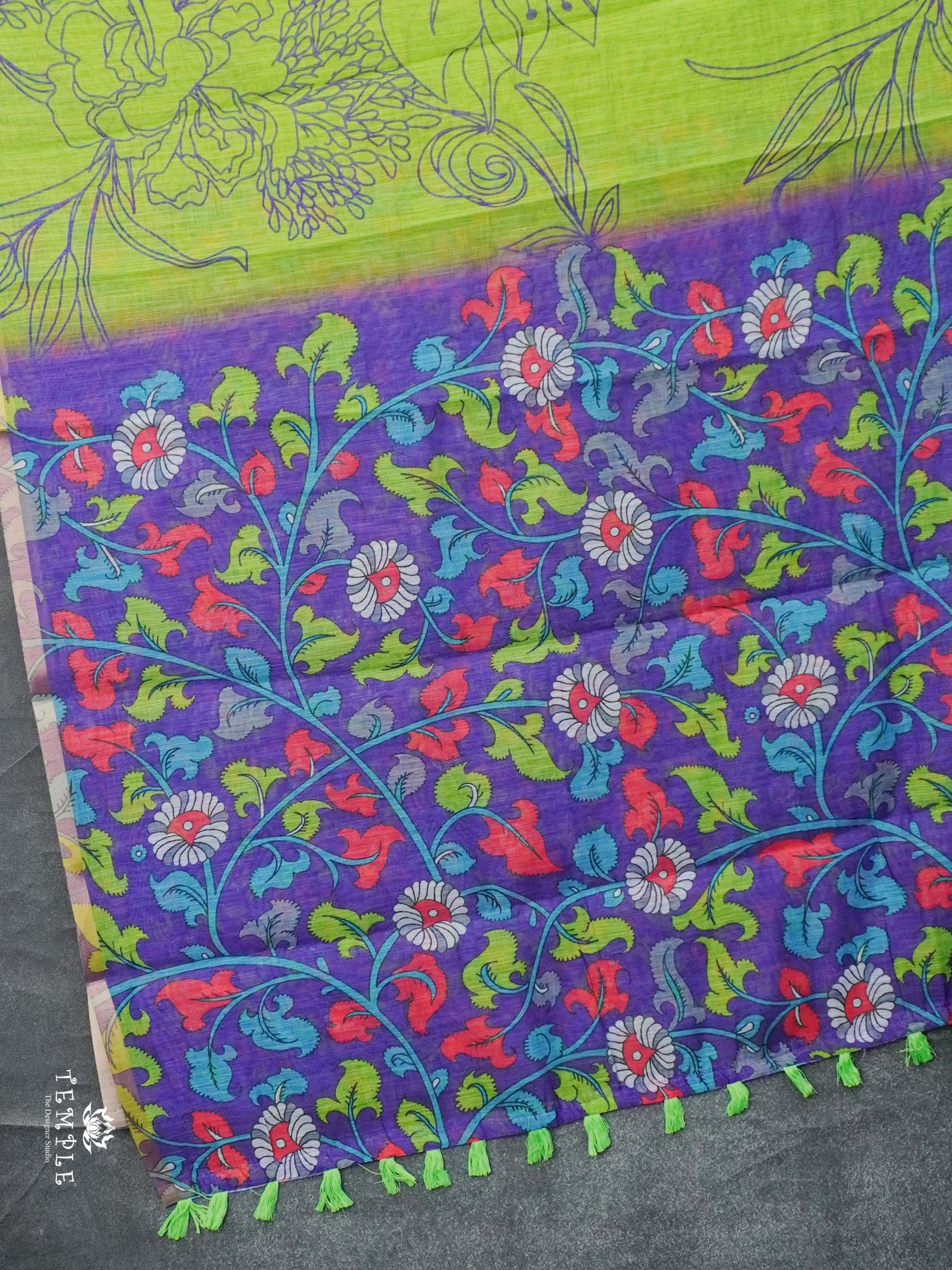 Printed Chanderi Cotton Saree | TTDS2281