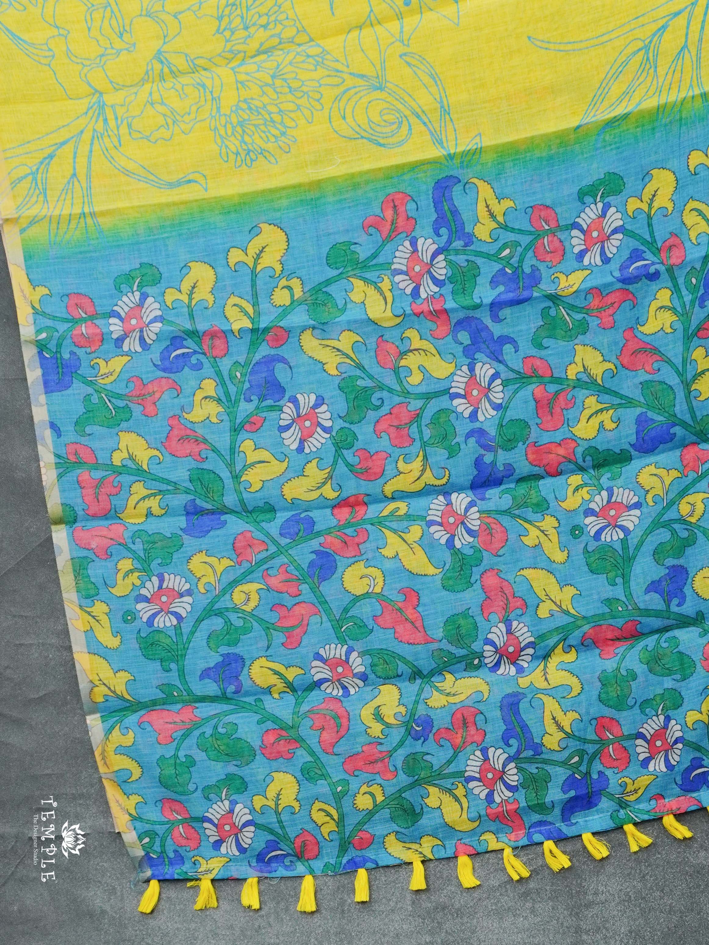 Printed Chanderi Cotton Saree | TTDS2281
