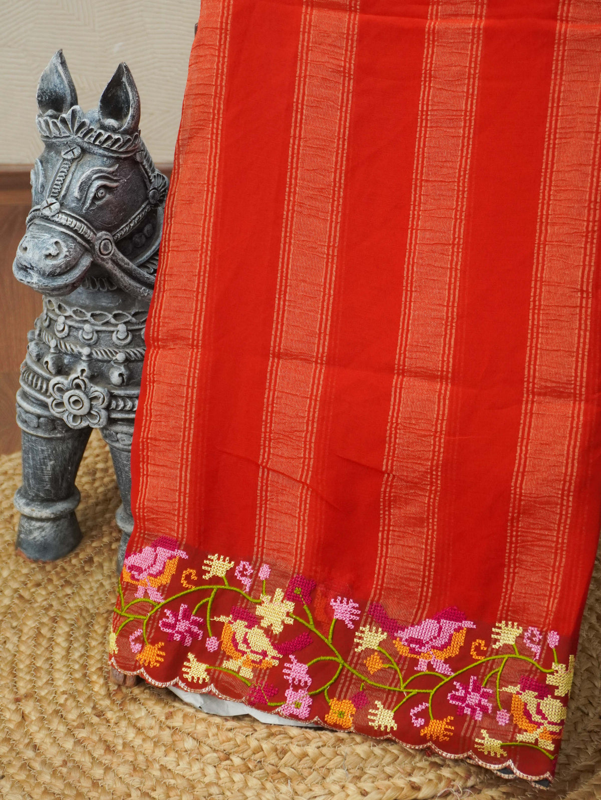 Fancy with embroidery work Saree | TTDS3624