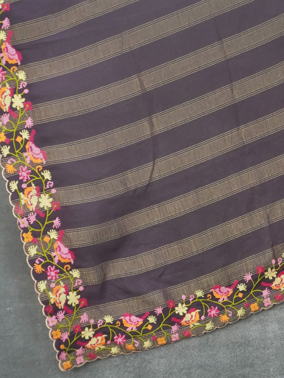 Fancy with embroidery work Saree | TTDS3624