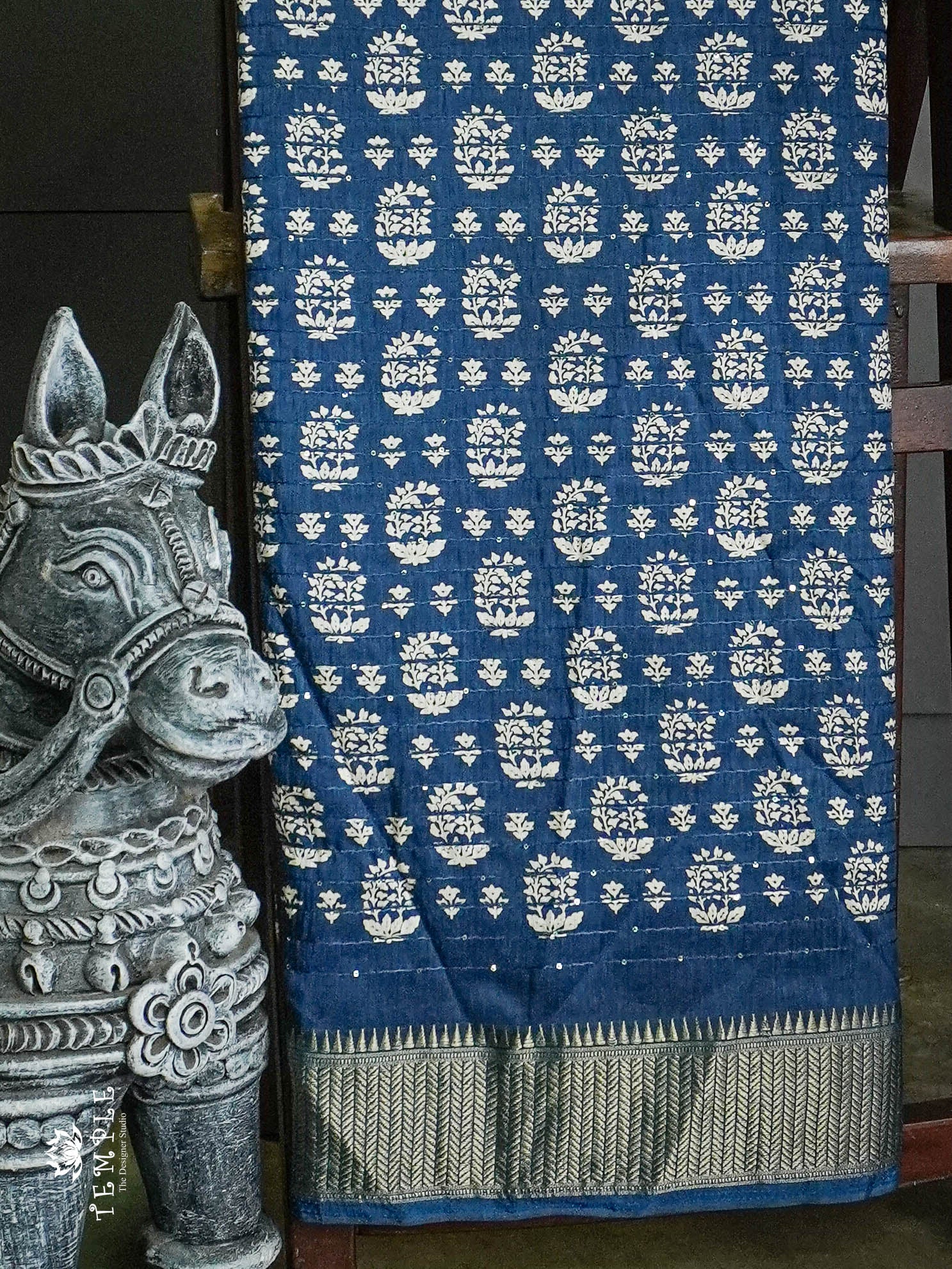 Art Silk Saree with ( Sequins design  )  |  TTDS656