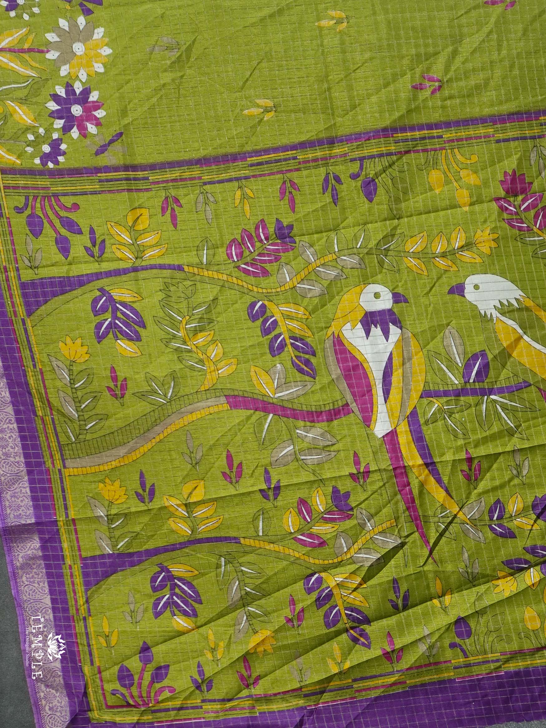 Checked Pattern Saree | TTDS2700