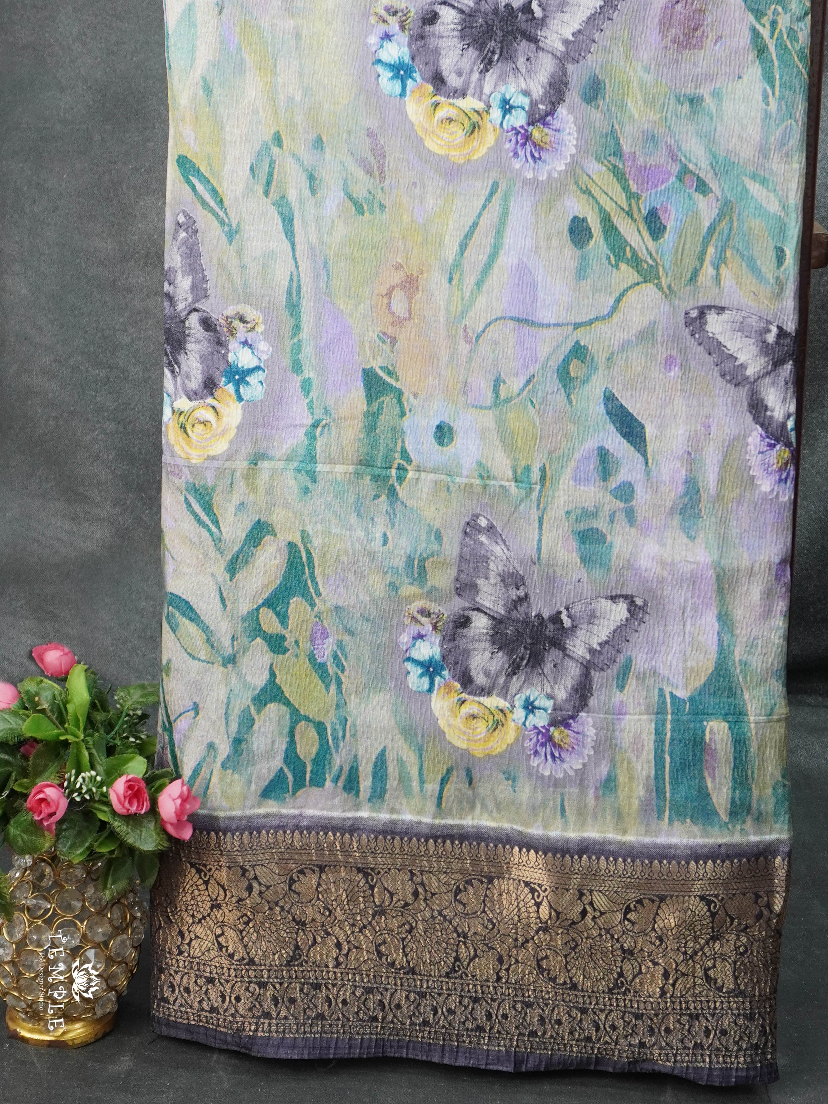 Crushed Tissue Saree | TTDS2789