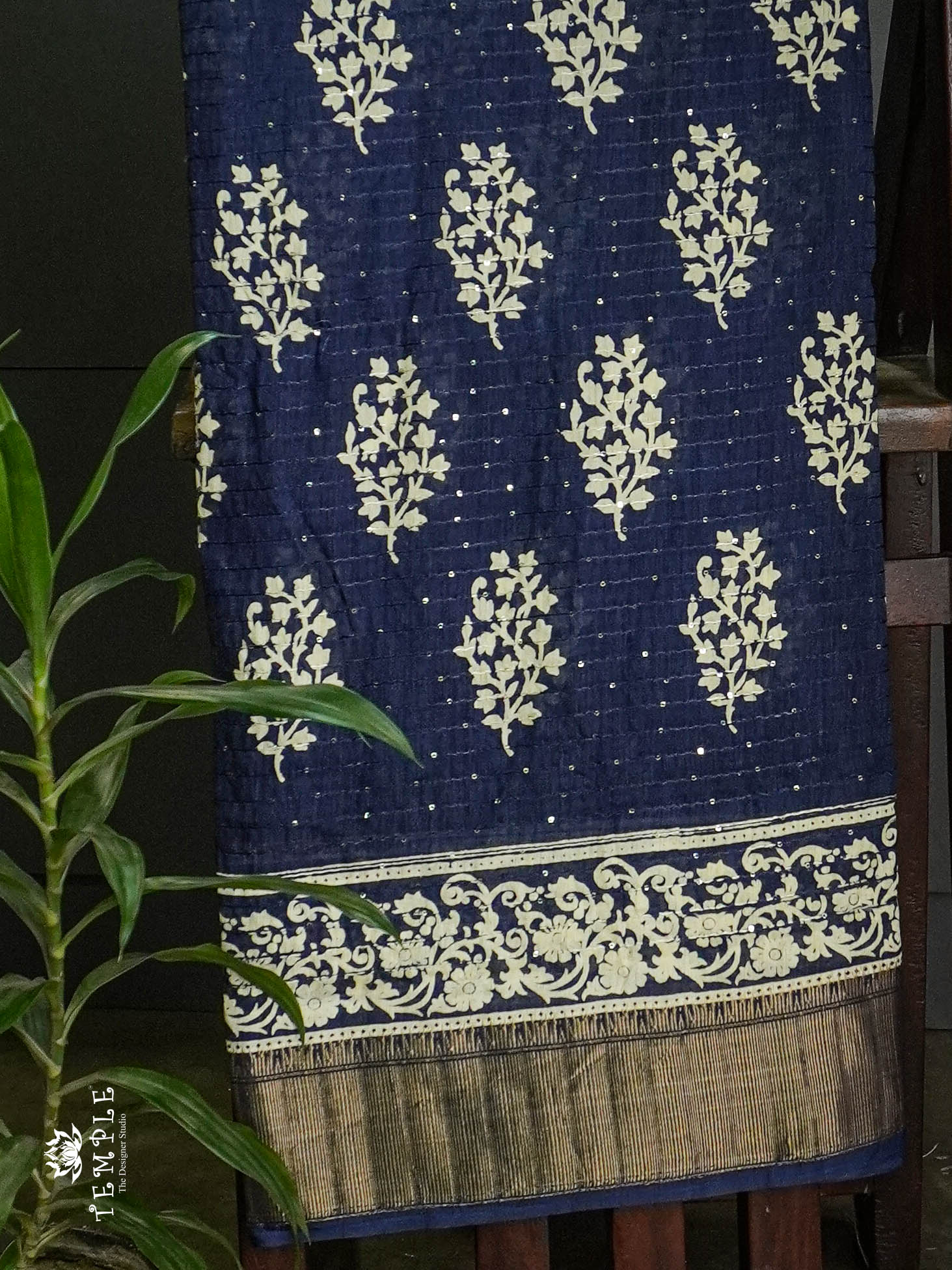 Art Silk Saree with ( Sequins design  )  |  TTDS665
