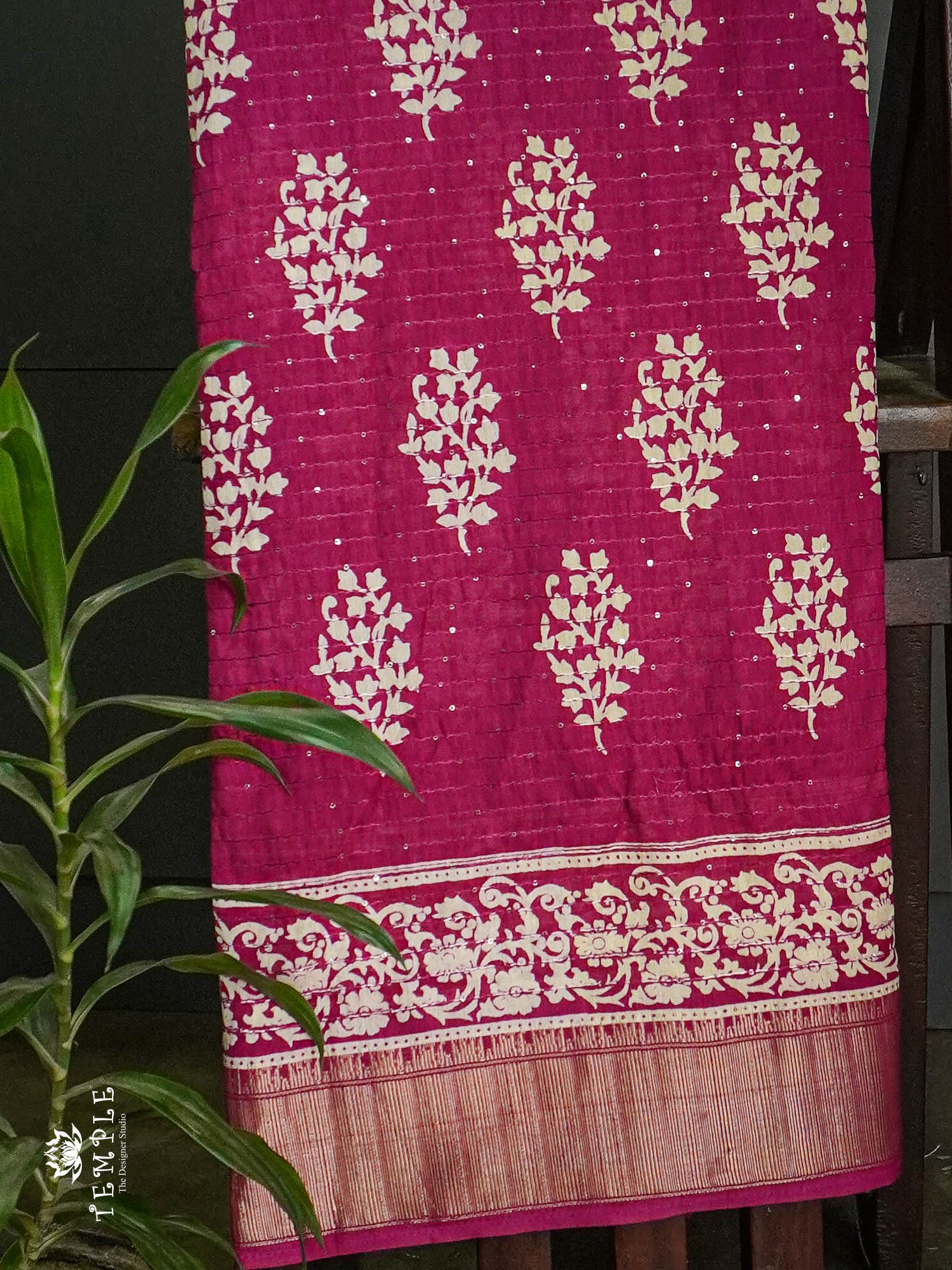 Art Silk Saree with ( Sequins design  )  |  TTDS665