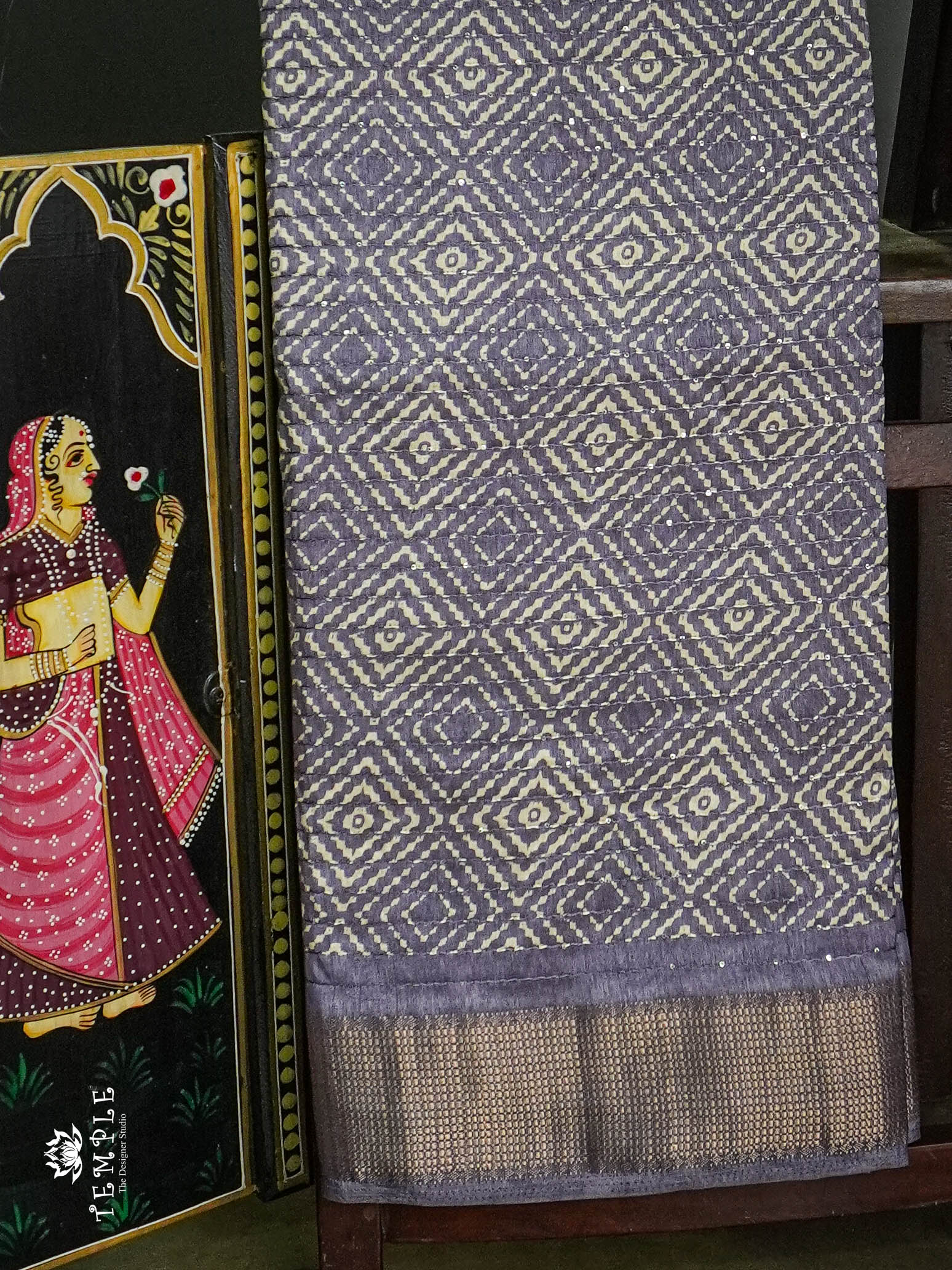 Art Silk Saree with ( Sequins design  )  |  TTDS653