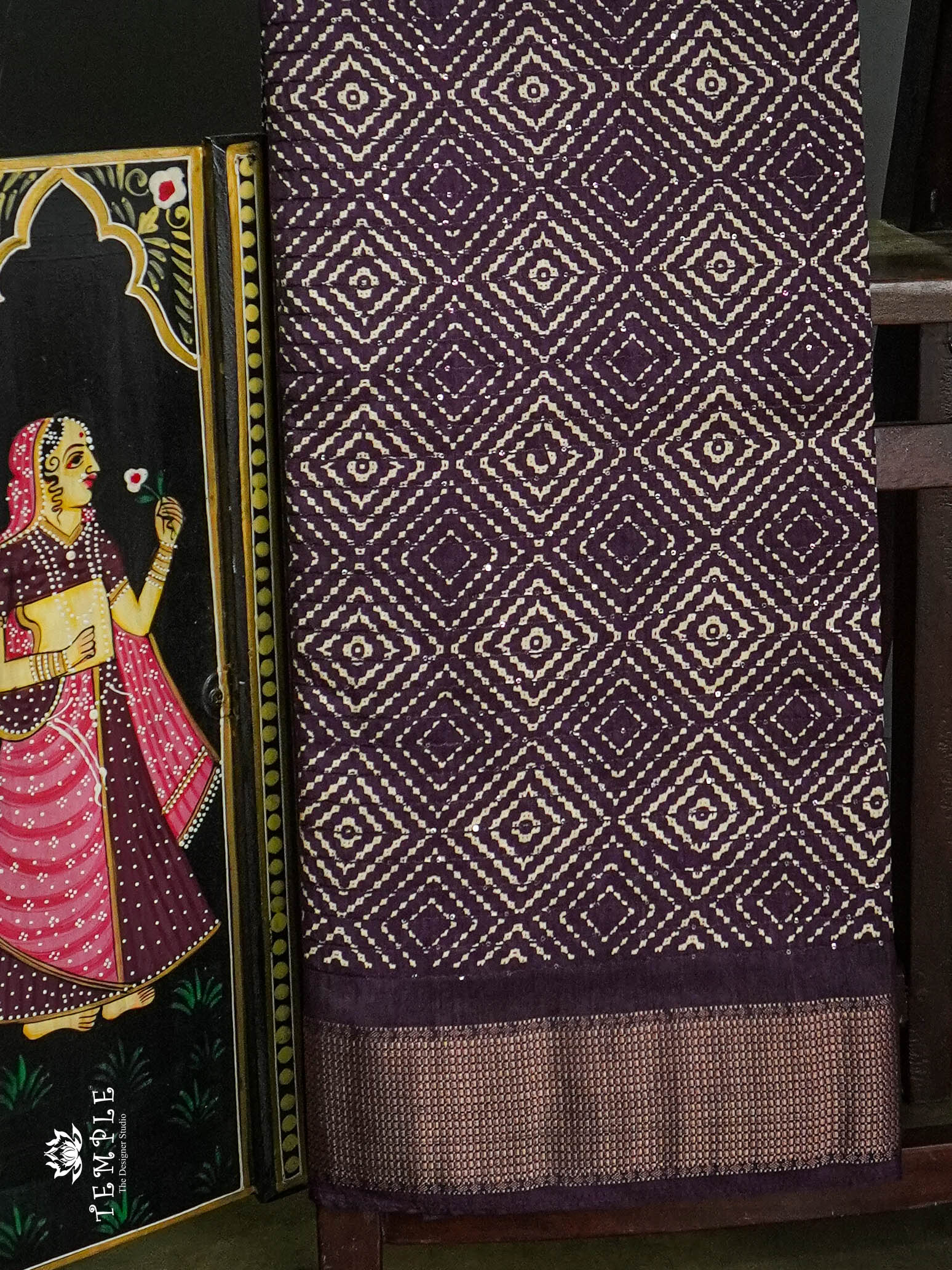 Art Silk Saree with ( Sequins design  )  |  TTDS653