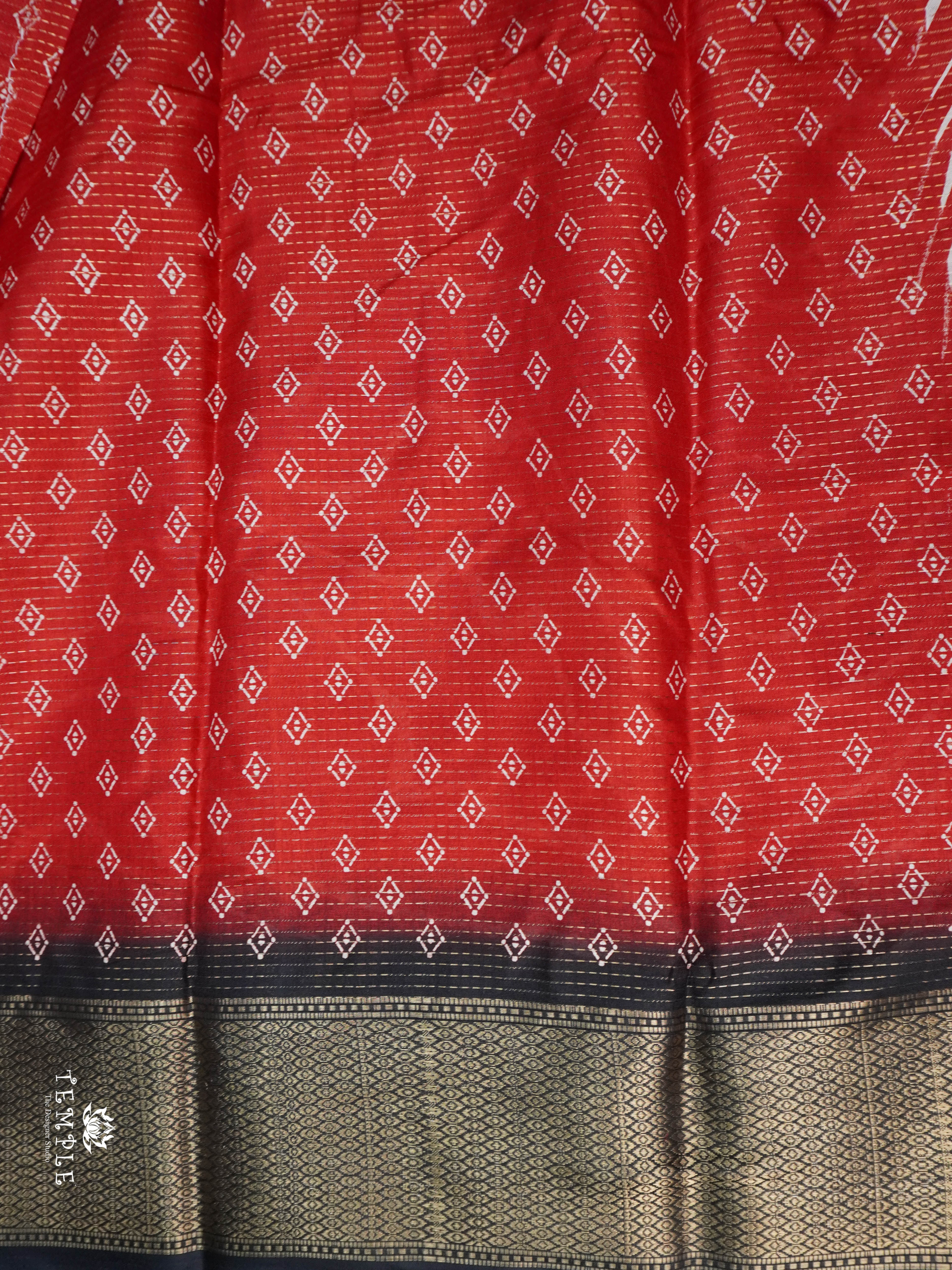 Printed Vaira Oosi Dola Saree | TTDS1821