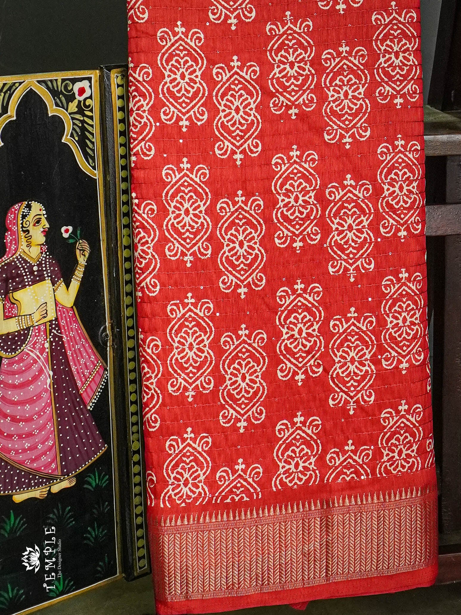 Art Silk Saree with ( Sequins design  )  |  TTDS654