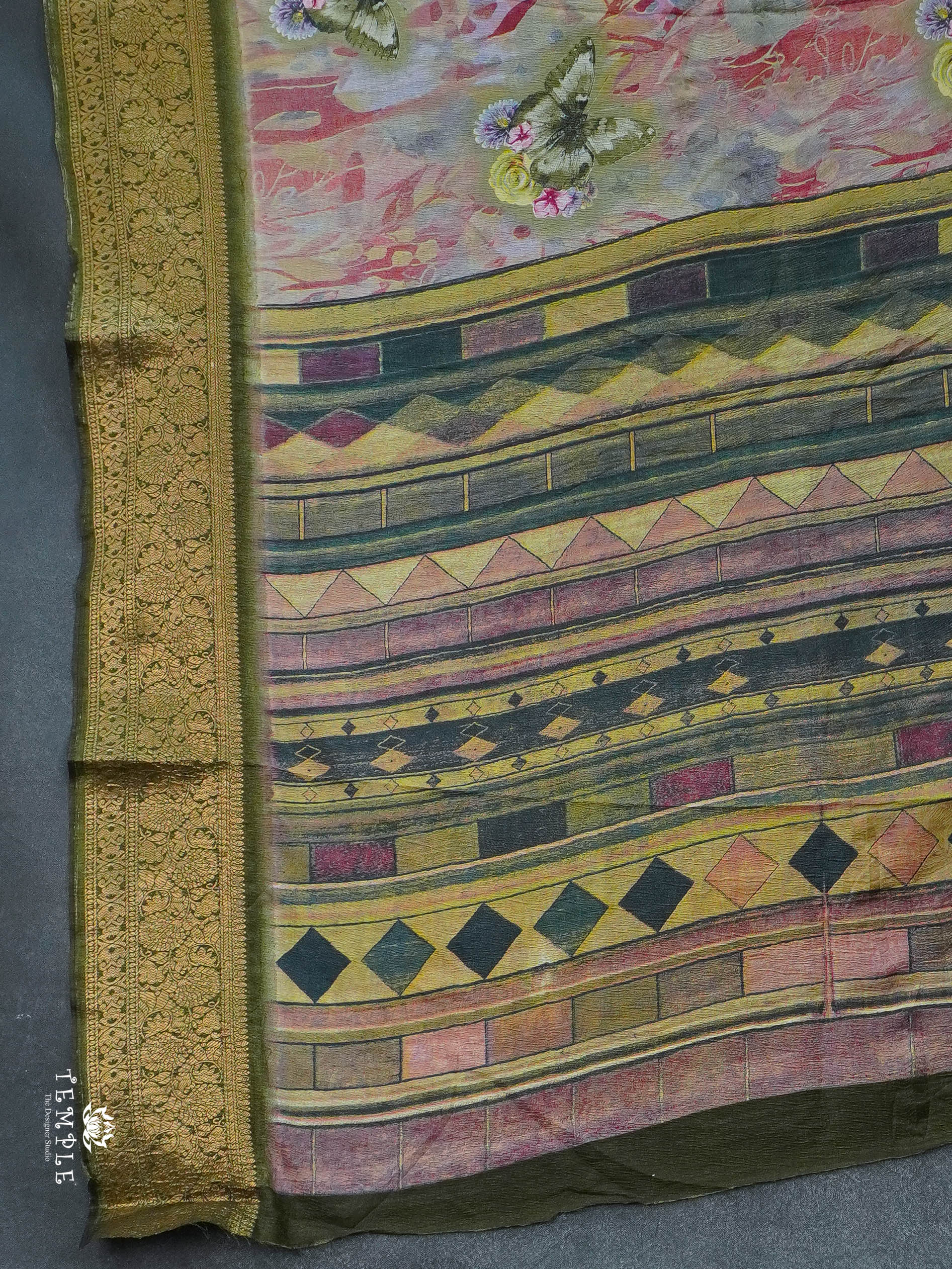 Crushed Tissue Saree | TTDS2789