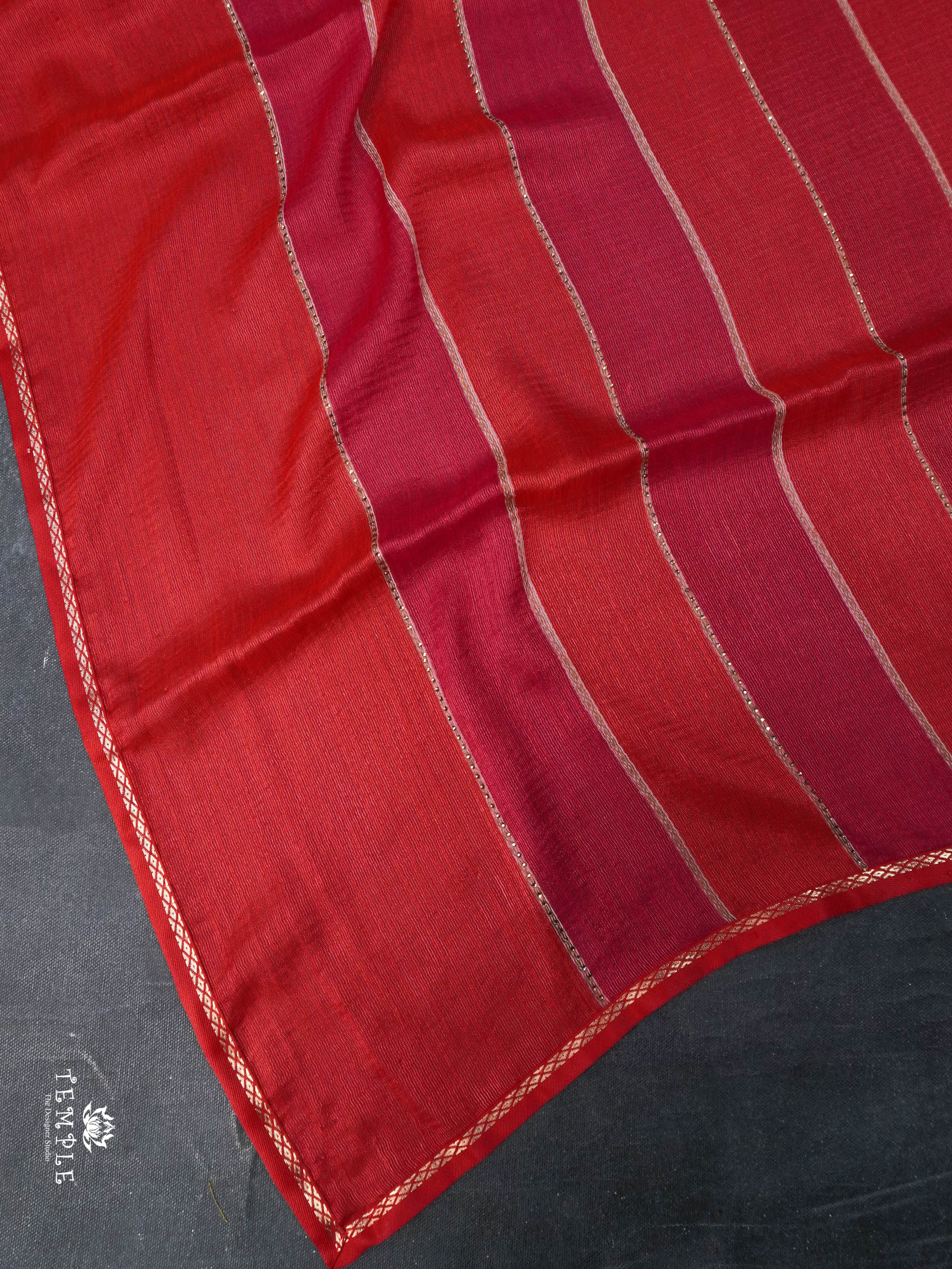 Multi Colour Georgette Saree (Red Shade) | TTDS1786 | PRE BOOKING