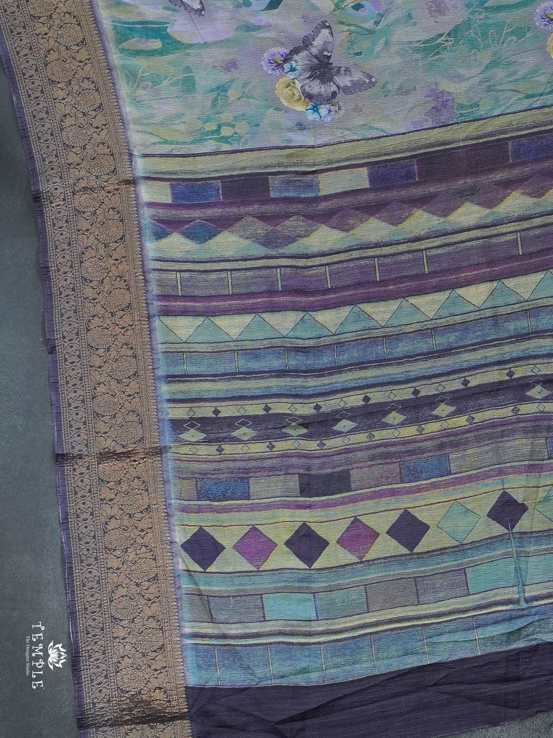 Crushed Tissue Saree | TTDS2789