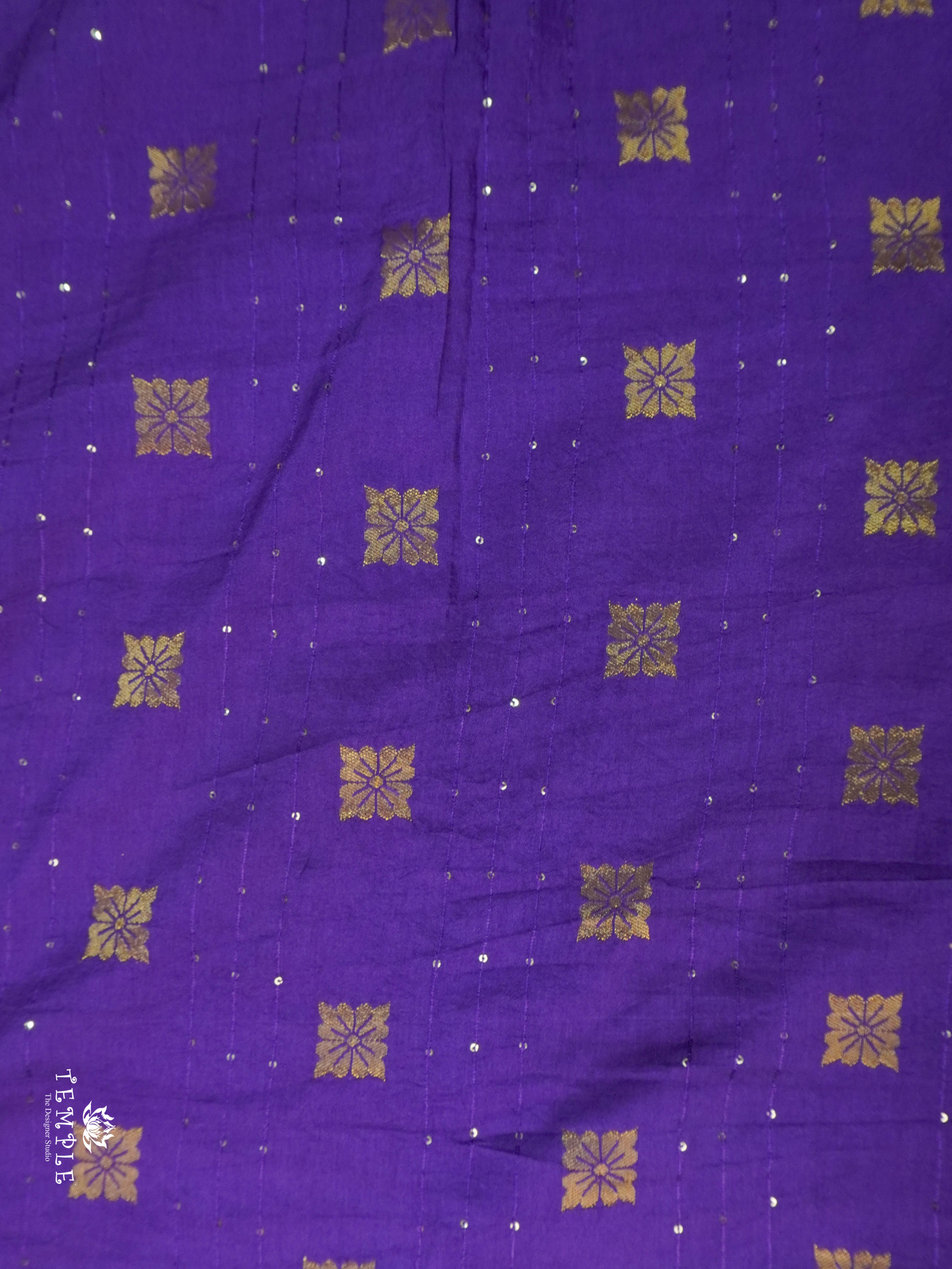 Semi Tussar Saree(Purple) | TTDS1493 | PRE BOOKING