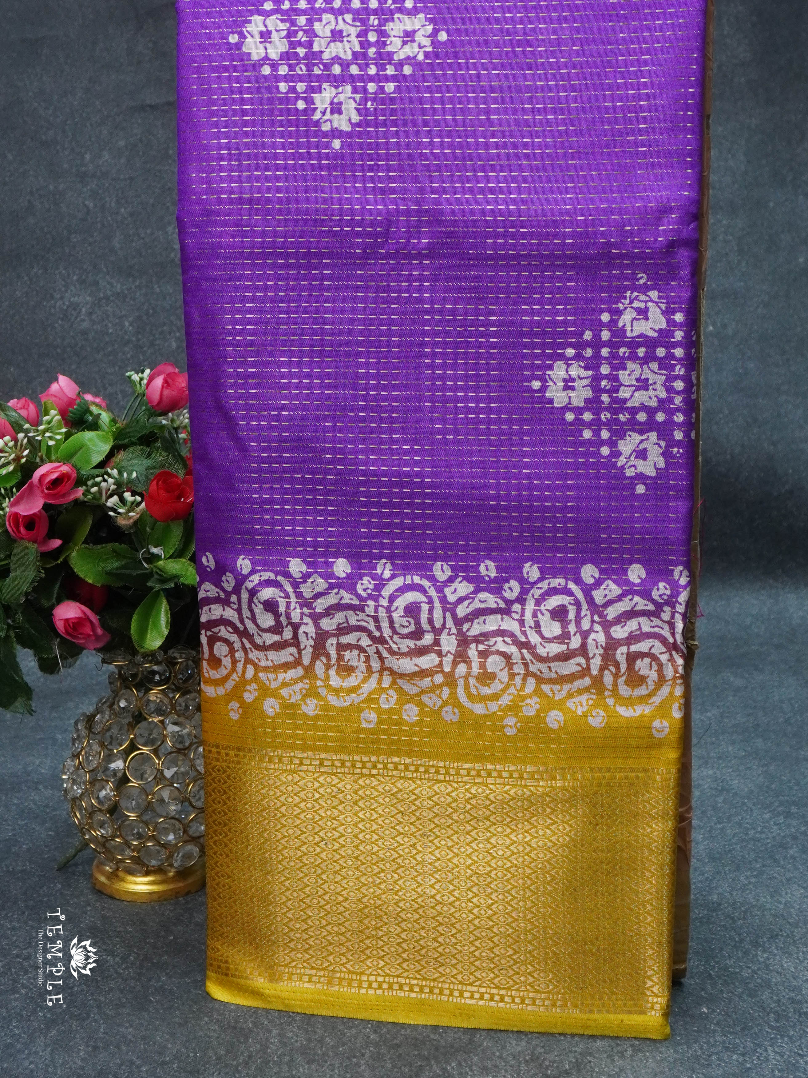 Printed Vaira Oosi Dola Saree | TTDS1822