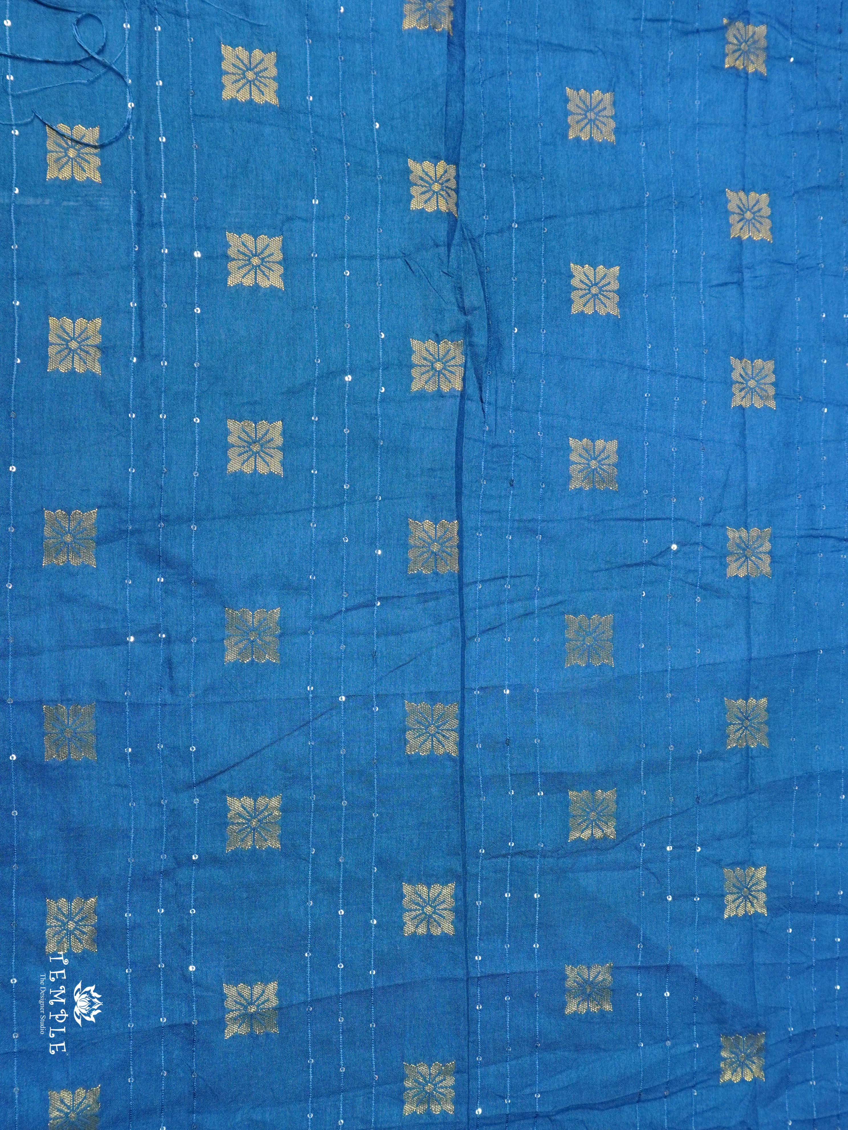 Semi Tussar Saree(Peacock Blue) | TTDS1493 | PRE BOOKING