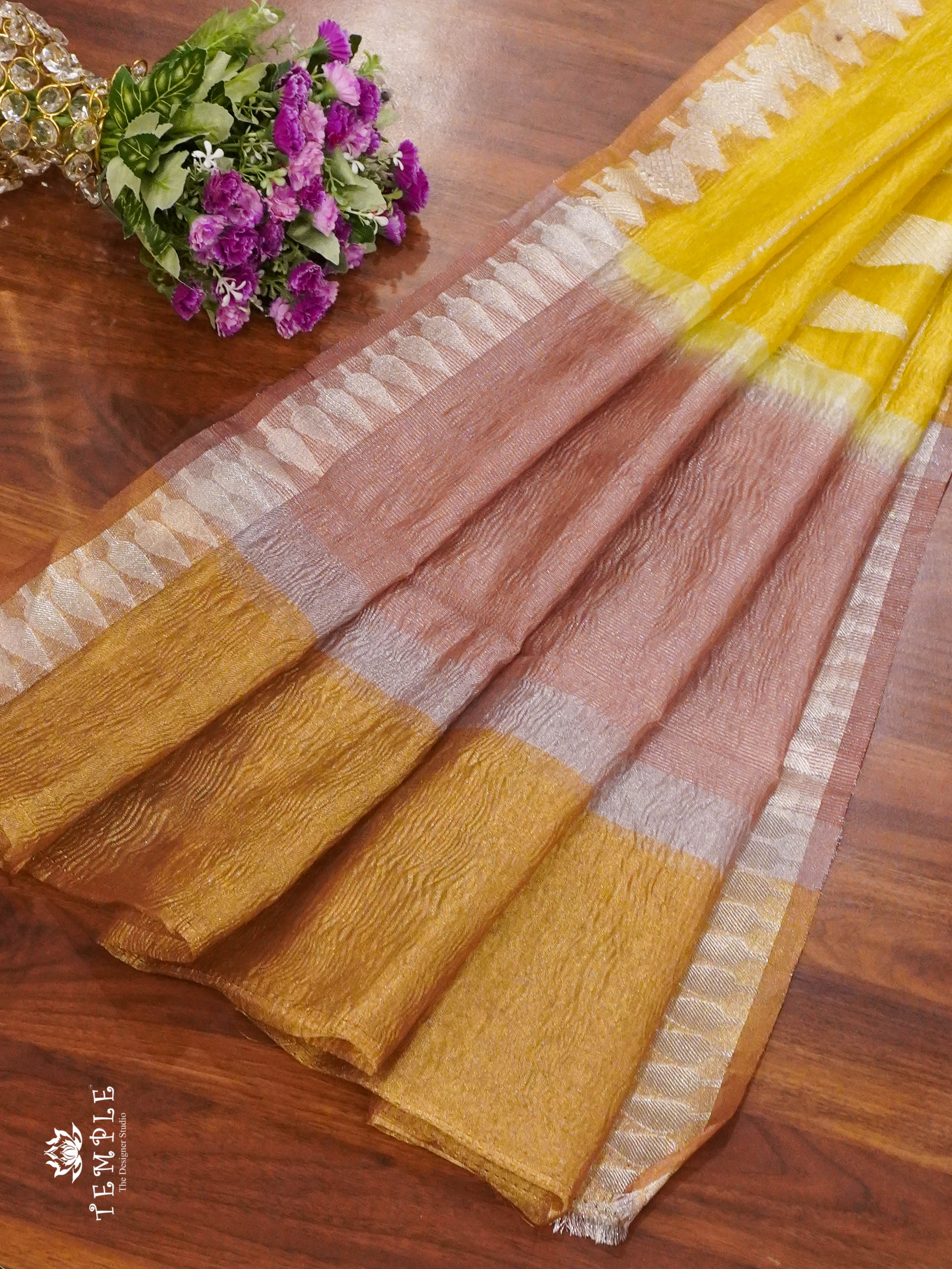 Organza Tissue Saree(Banarasi Zari Woven Pattern) | TTDS1329 | Sparkling Deals | PRE BOOKING