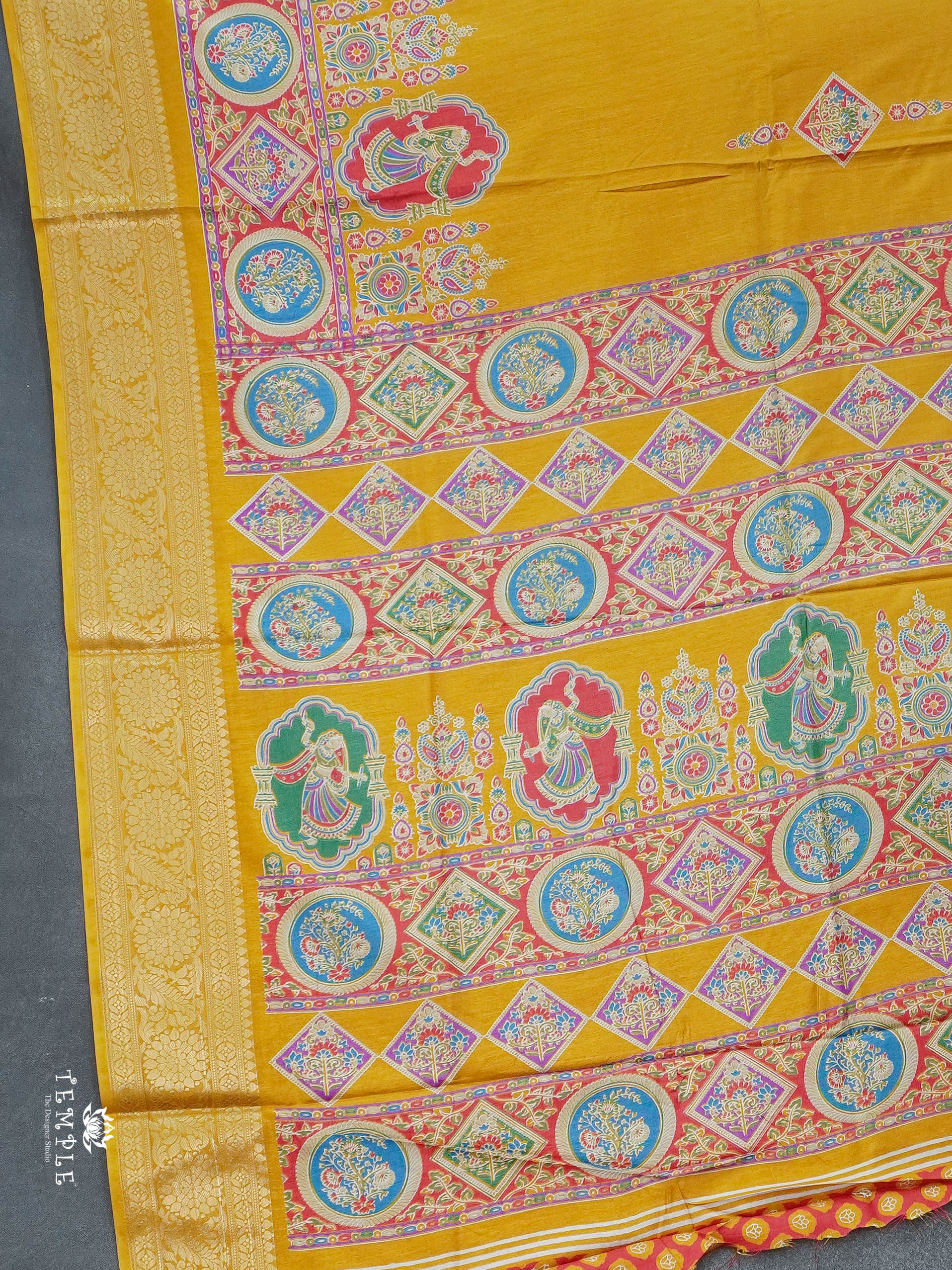 Printed Pashmina Touch Saree | TTDS2780