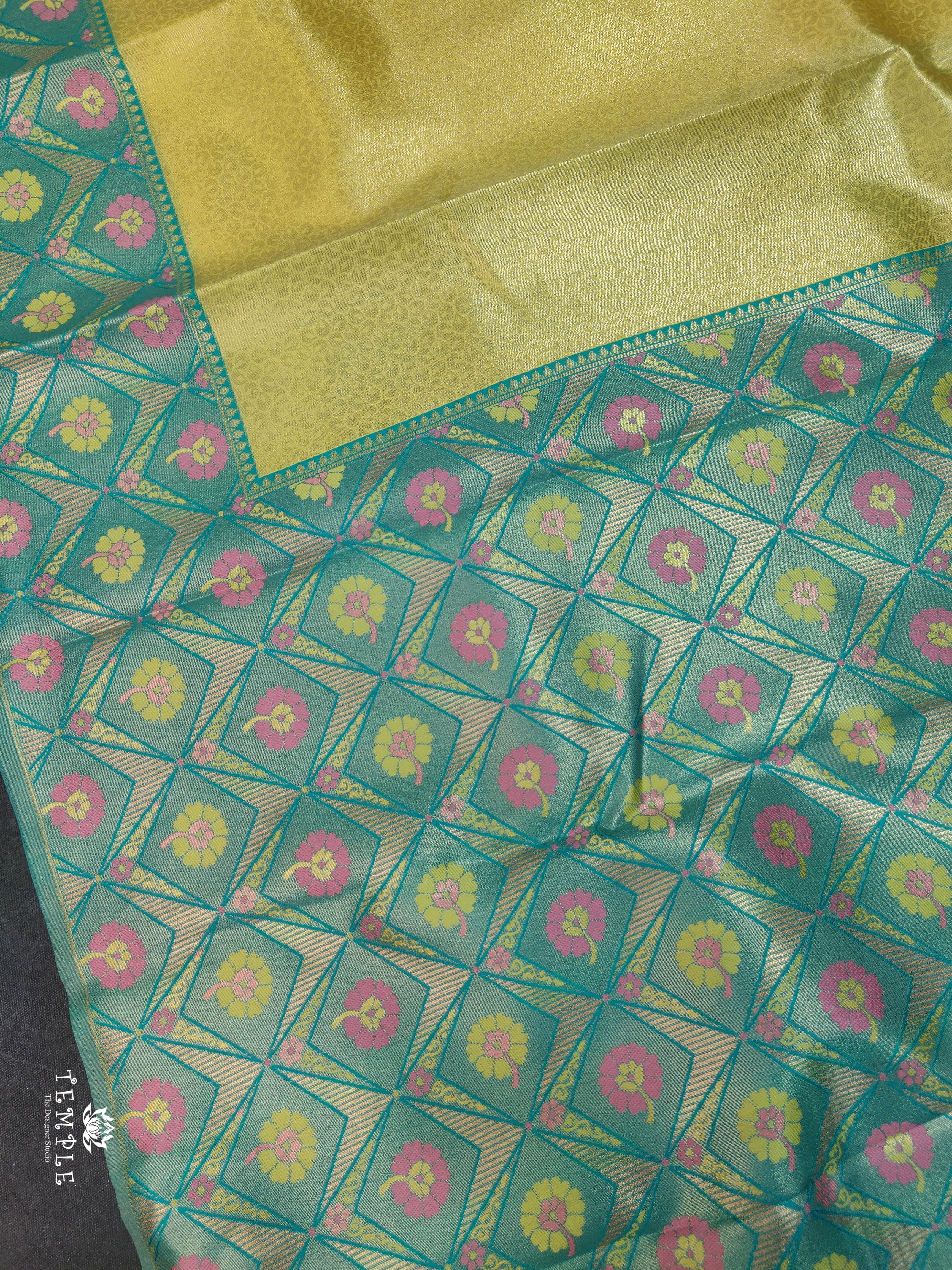 Semi Kanchi Brocade Silk Saree | TTDS1552 | Merry Deals