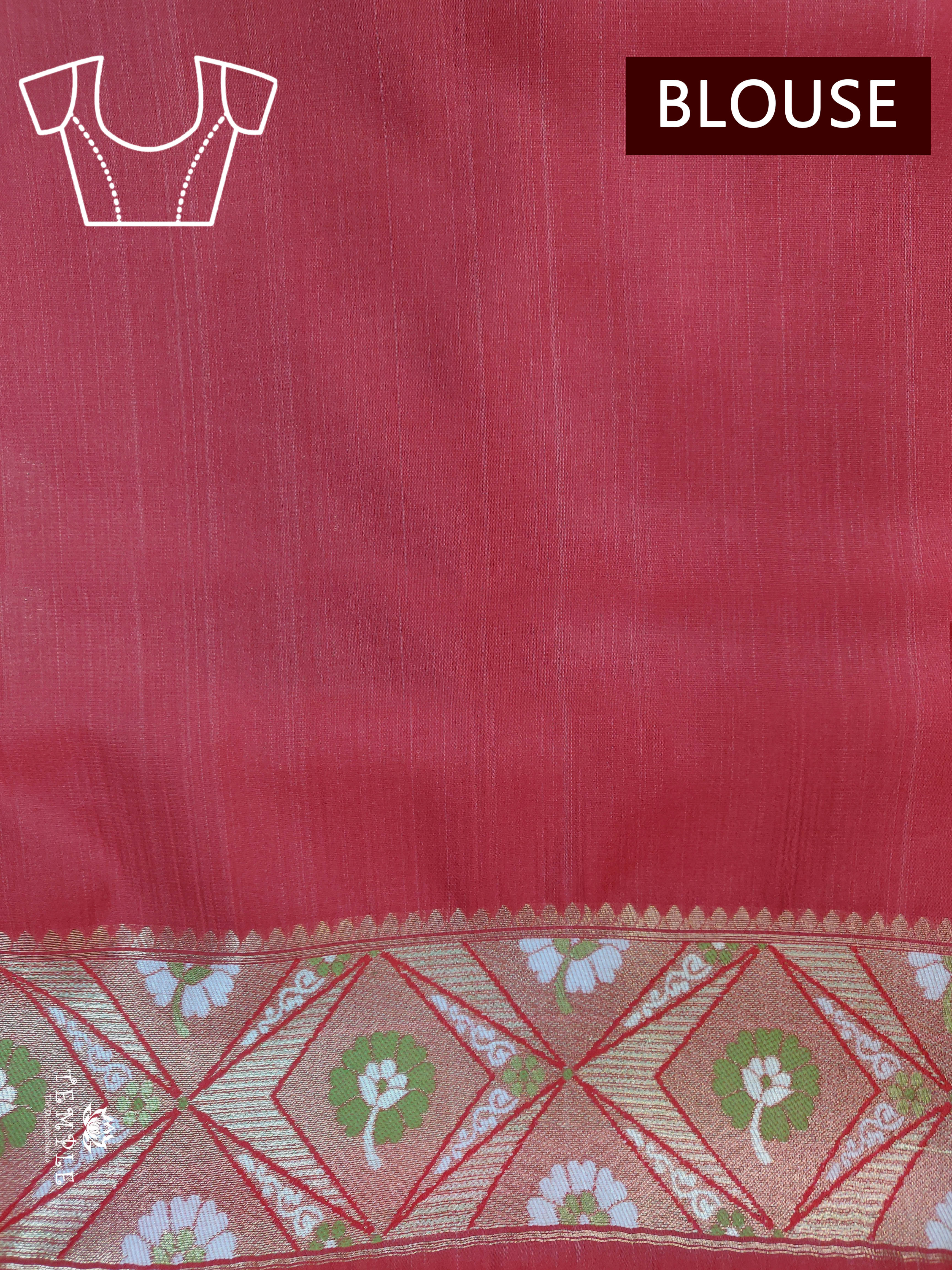 Semi Kanchi Brocade Silk Saree | TTDS1552 | Merry Deals