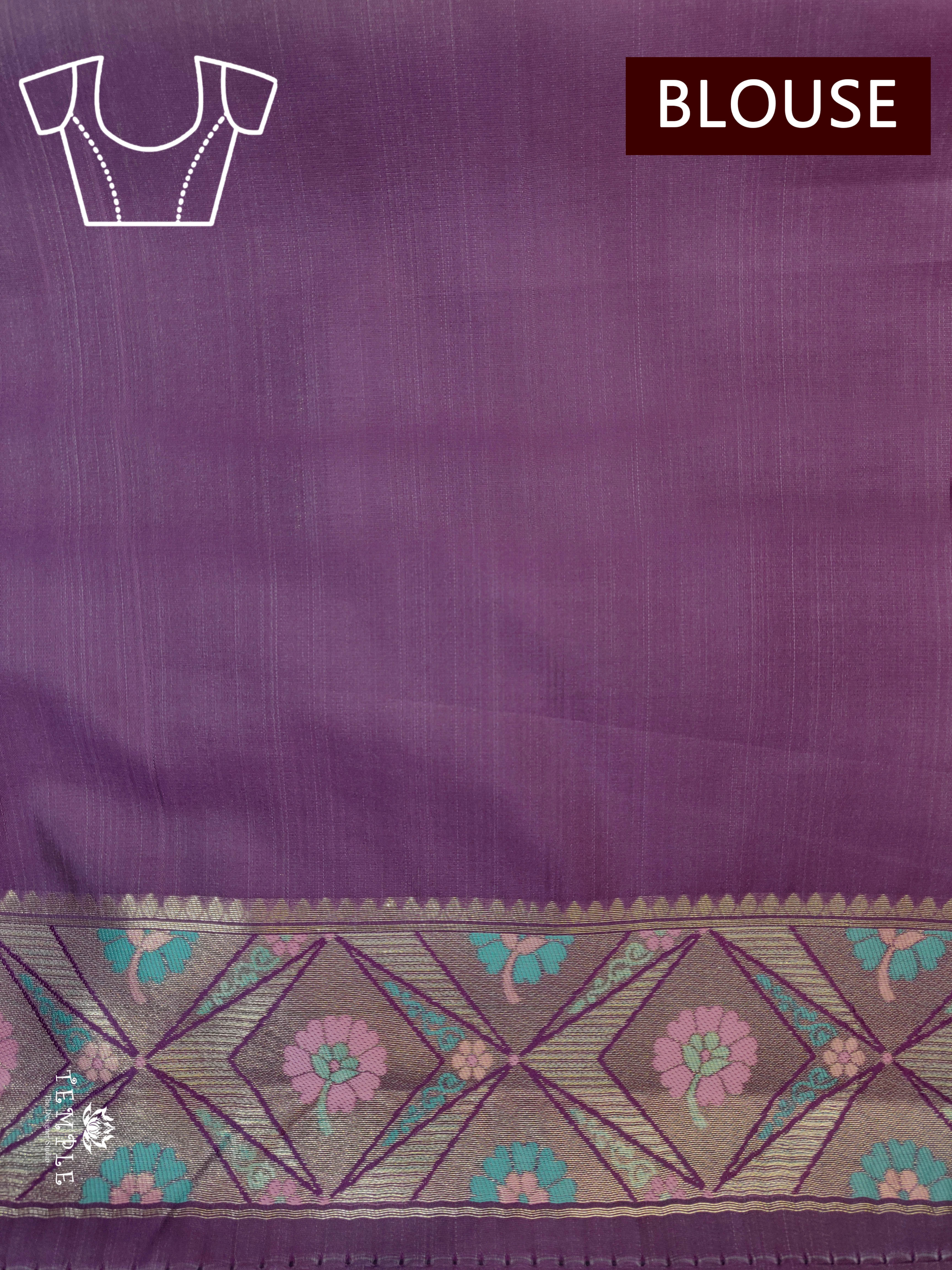 Semi Kanchi Brocade Silk Saree | TTDS1552 | Merry Deals