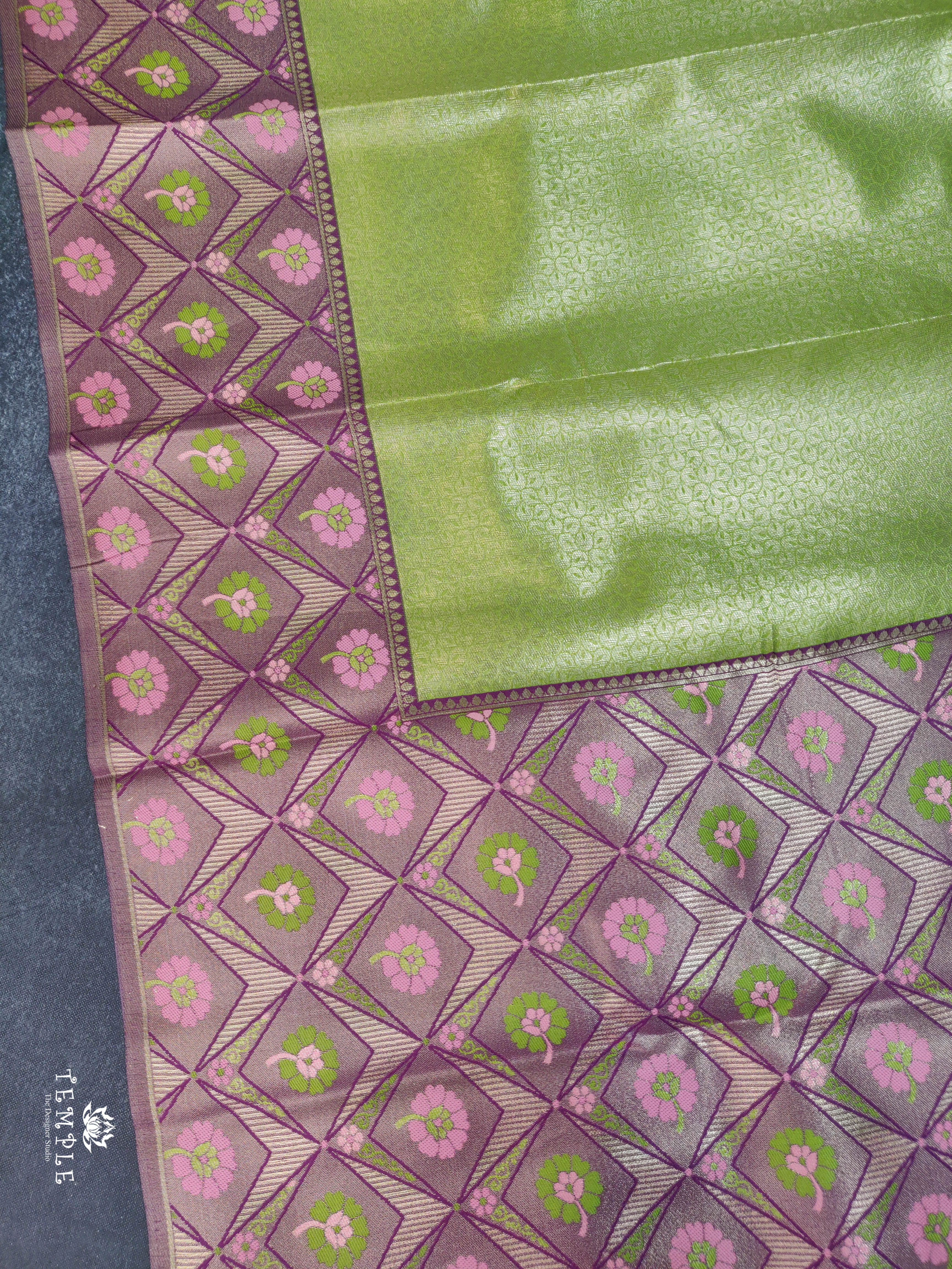 Semi Kanchi Brocade Silk Saree | TTDS1552 | Merry Deals