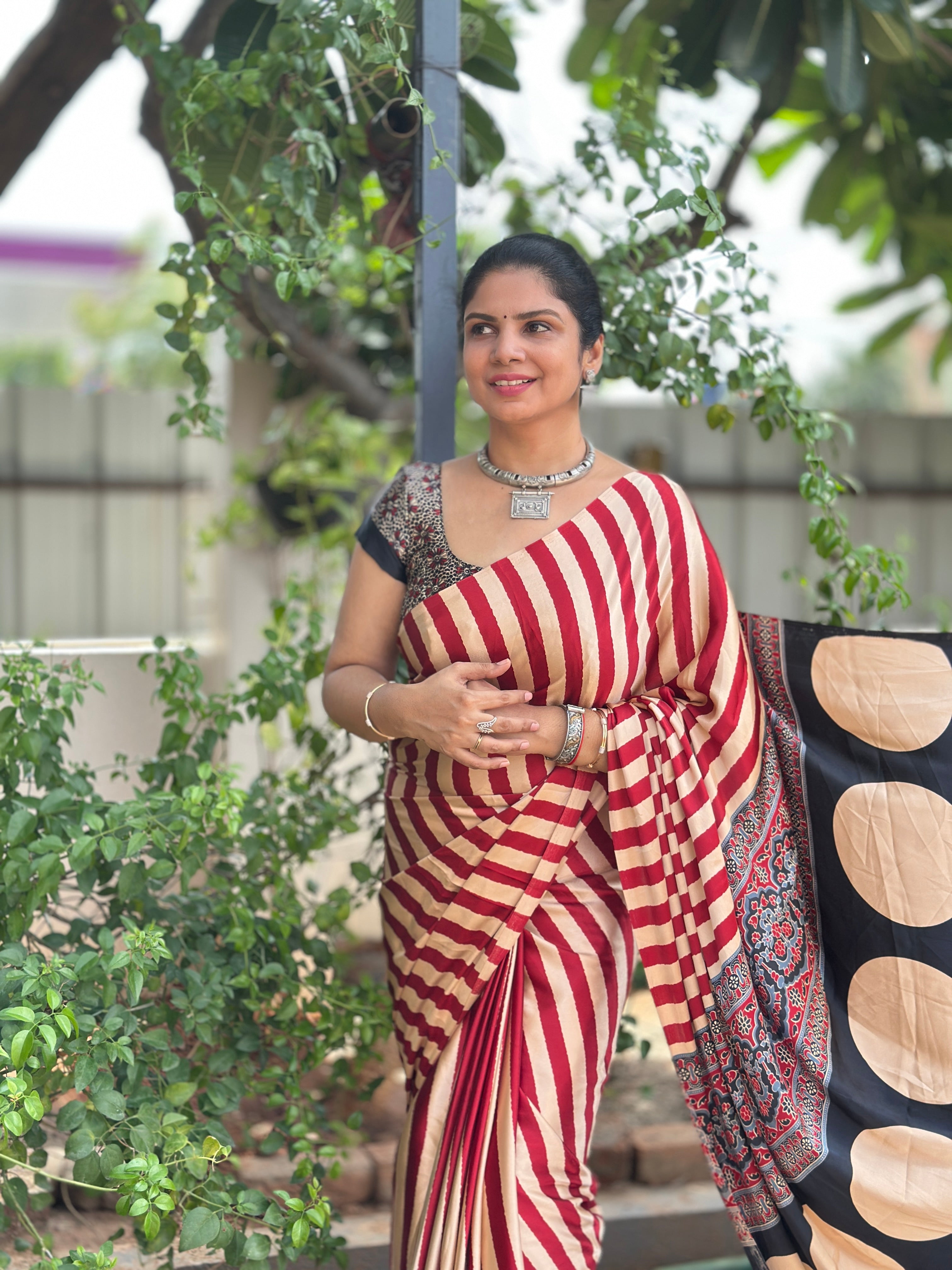 Gaji Silk Saree(Red) | TTDS2039
