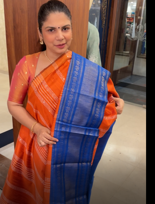 Raw Silk Saree With Sequins Work | TTDS3035