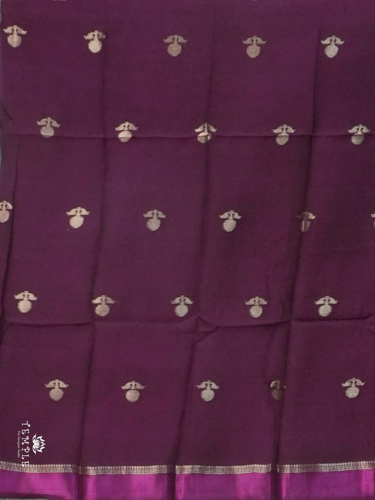Linen Viscose Saree(wine) | TTDS2225