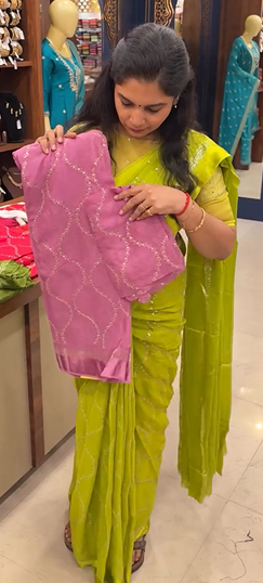 Designer Georgette Saree  | TTDS2382