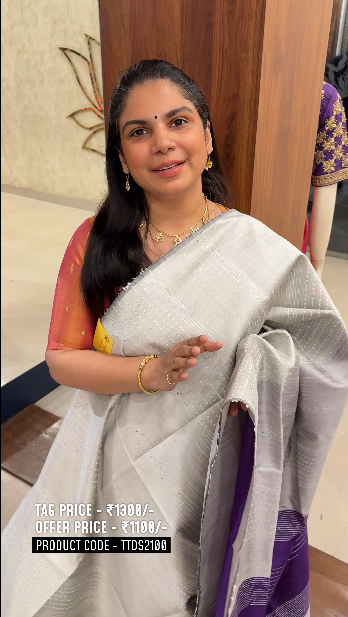 Raw Silk Saree with sequins Work | TTDS2100