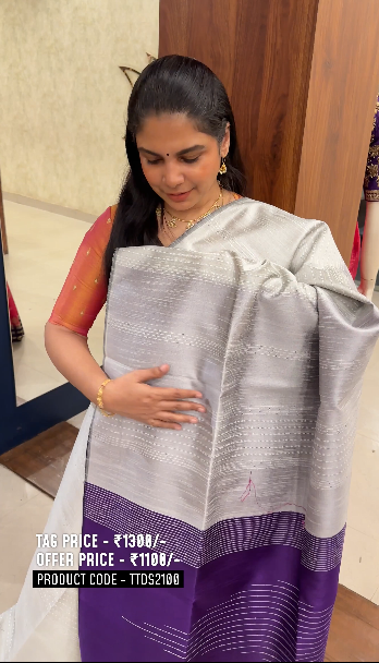 Raw Silk Saree with sequins Work | TTDS2100