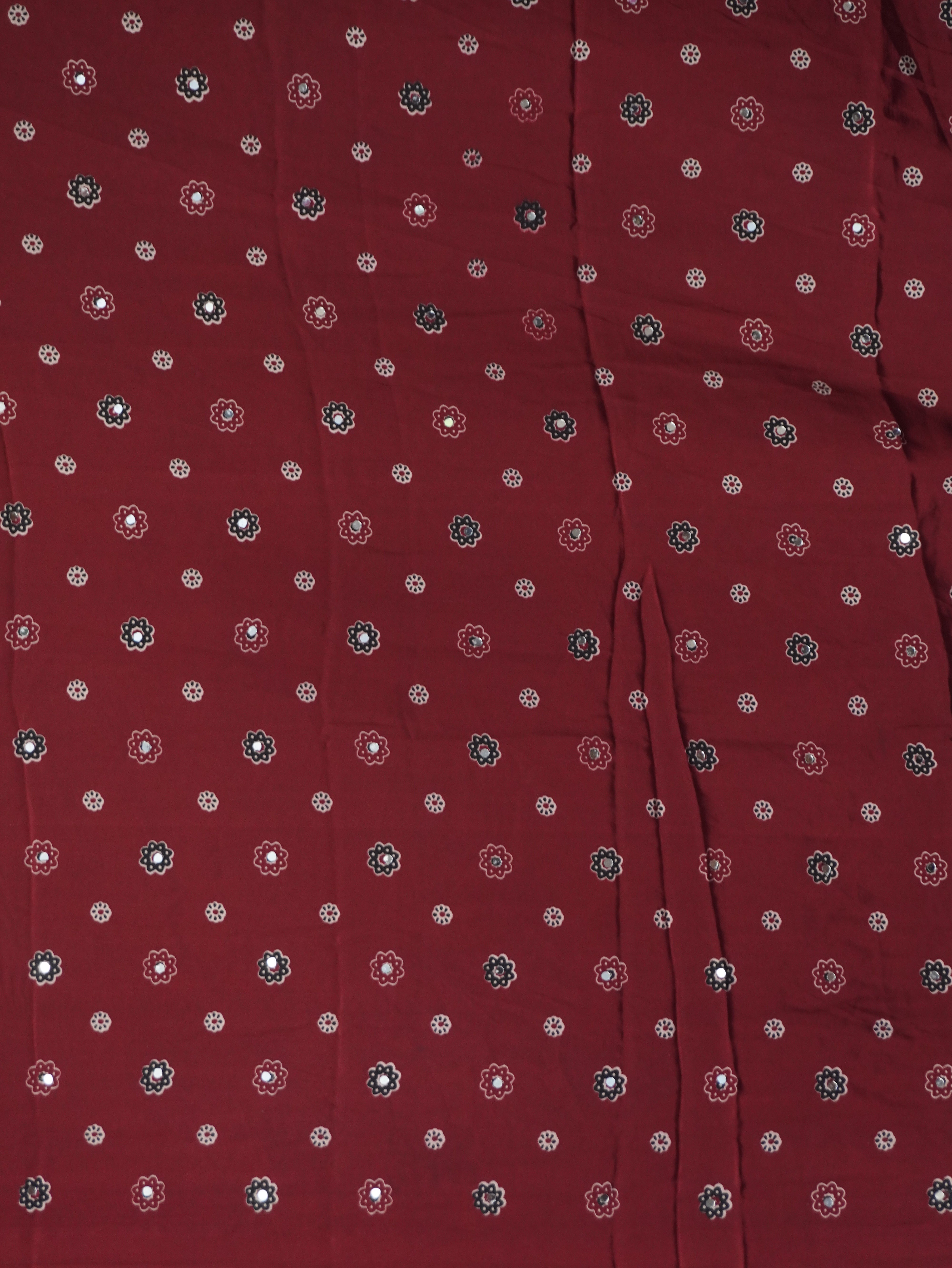Ajrakh Printed Modal Silk Saree | TTDS3167