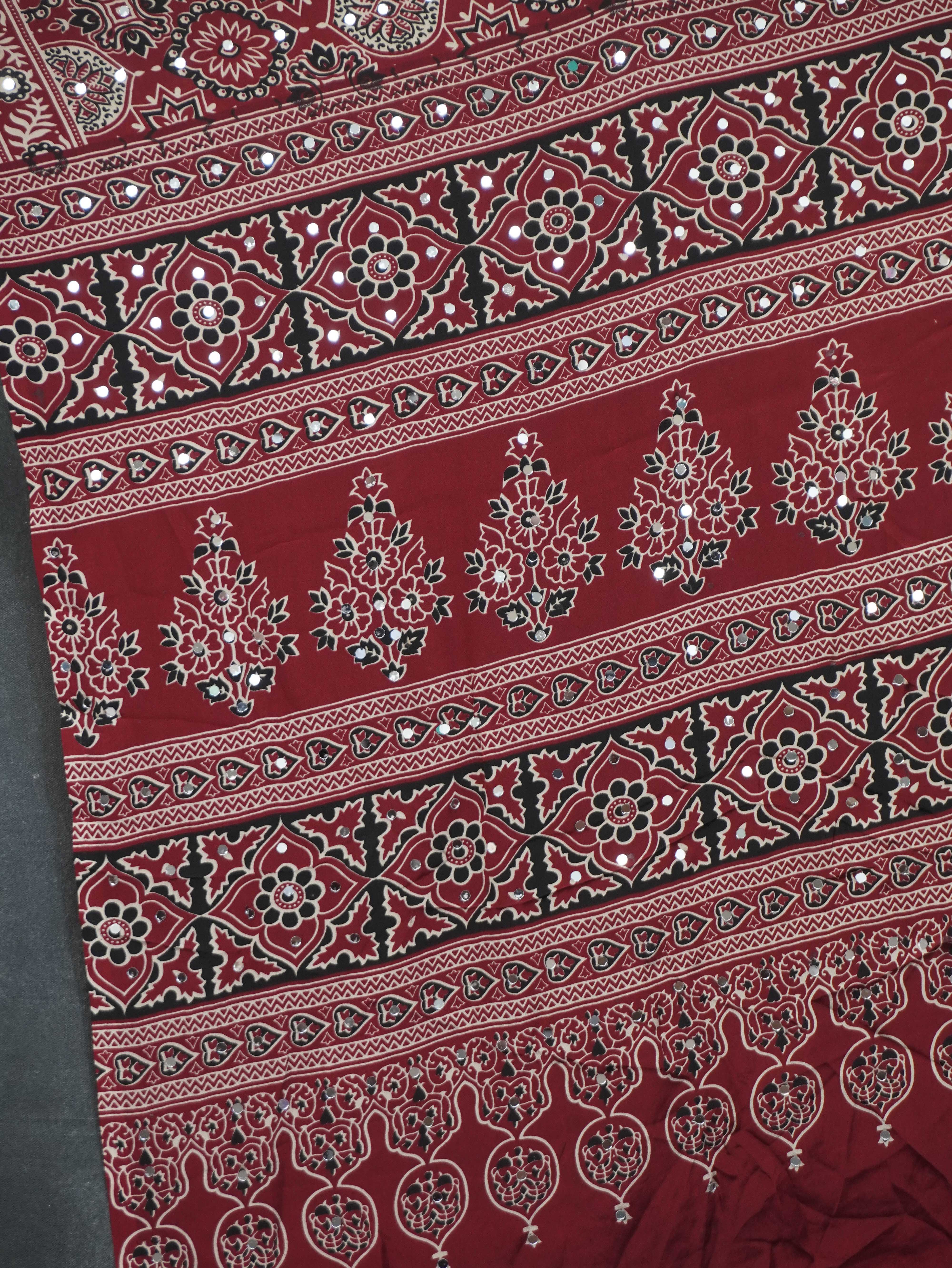 Modal Silk Saree With Mirror Work | TTDS3164